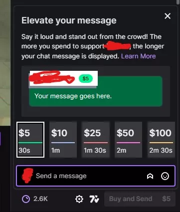 Elevated messages for money? WTF Twitch