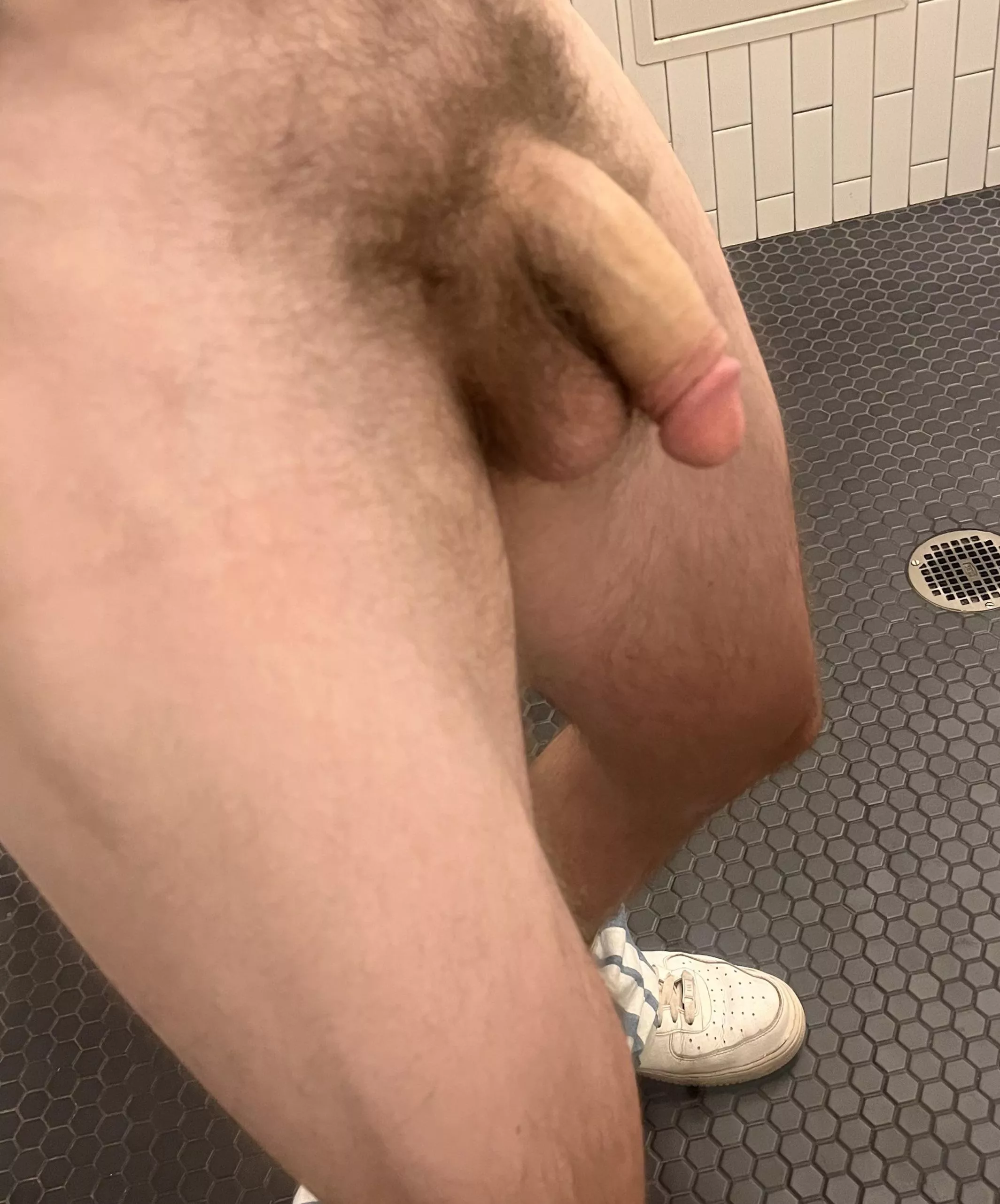 Hanging low here and full of cum