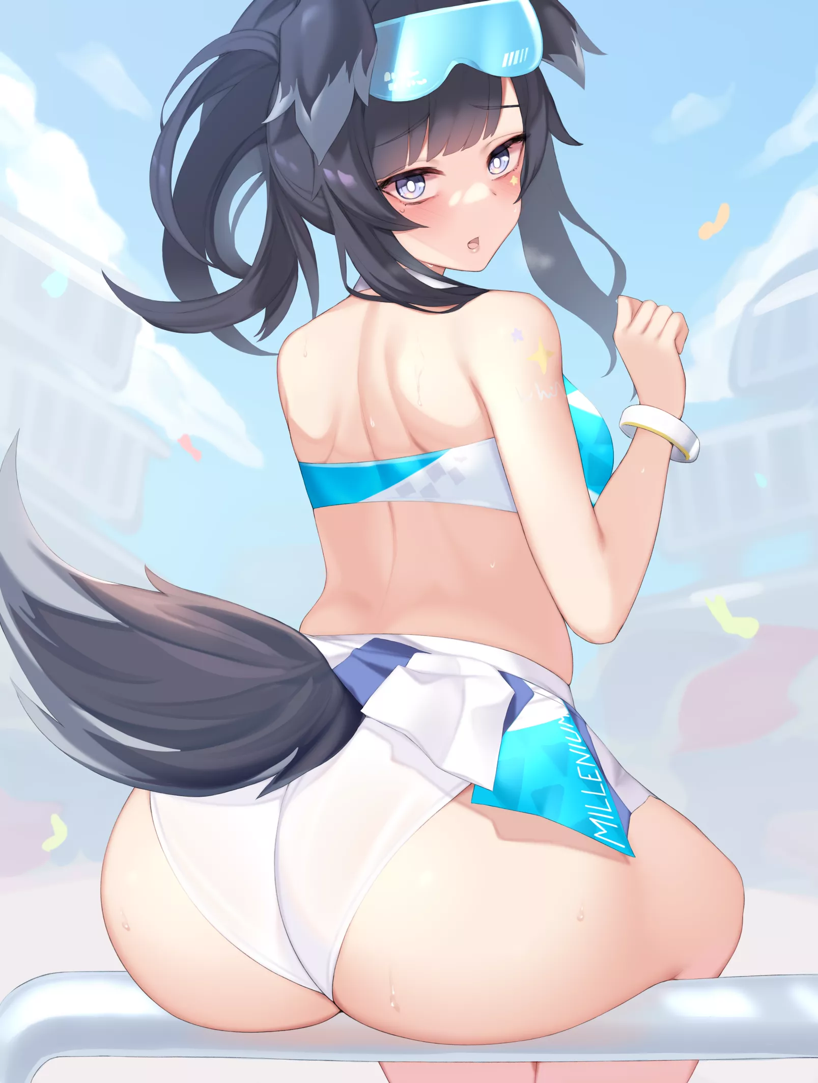 Hibiki taking a break from all the cheerleading (Kuavera) [Blue Archive]