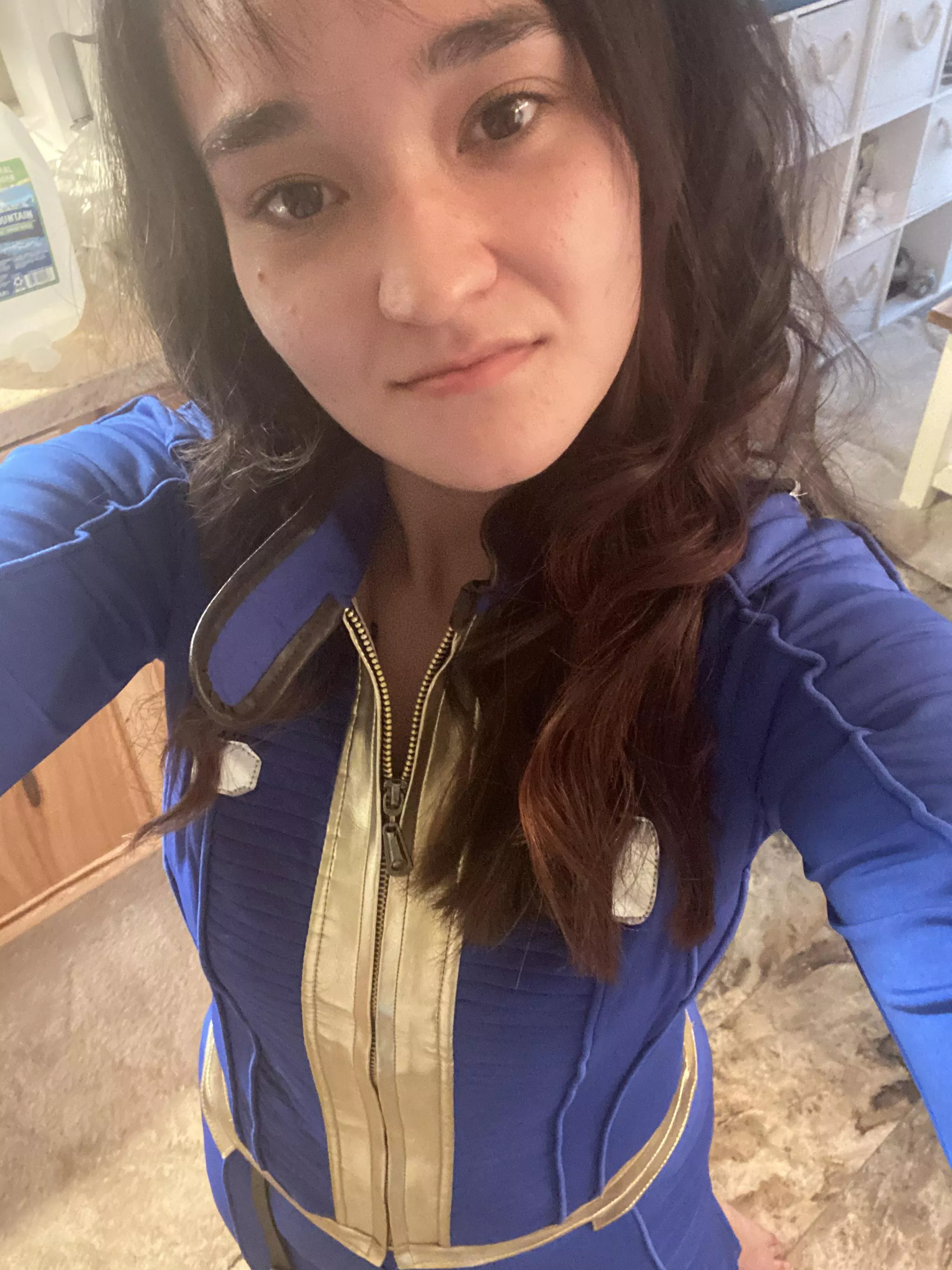 Me cosplaying as a Vault Girl from Fallout ðŸ¥°