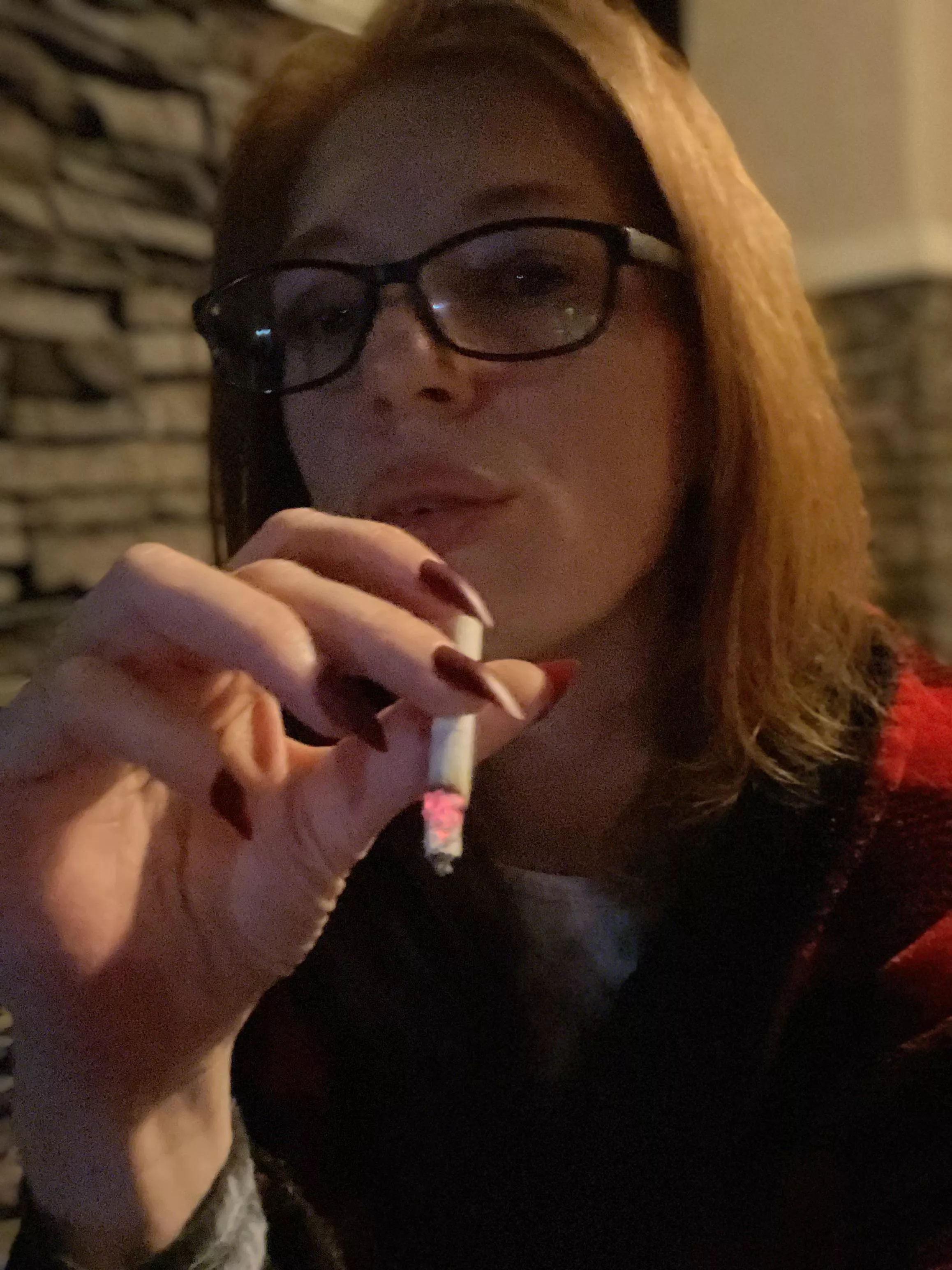 Midnight smoking after fucking myself silly