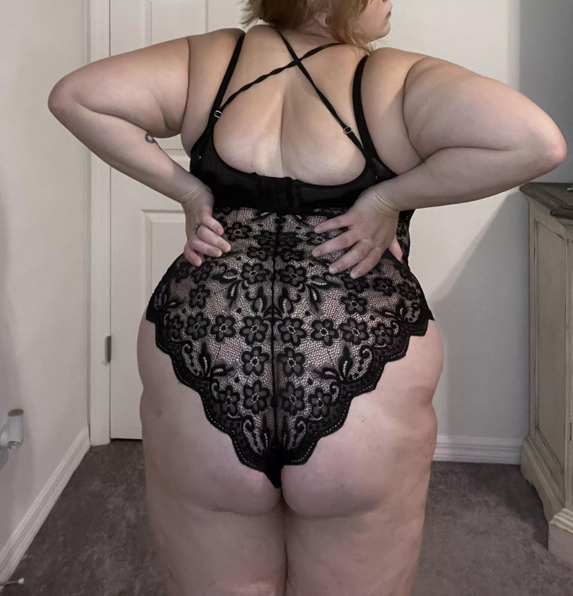 My ass looks great in lace