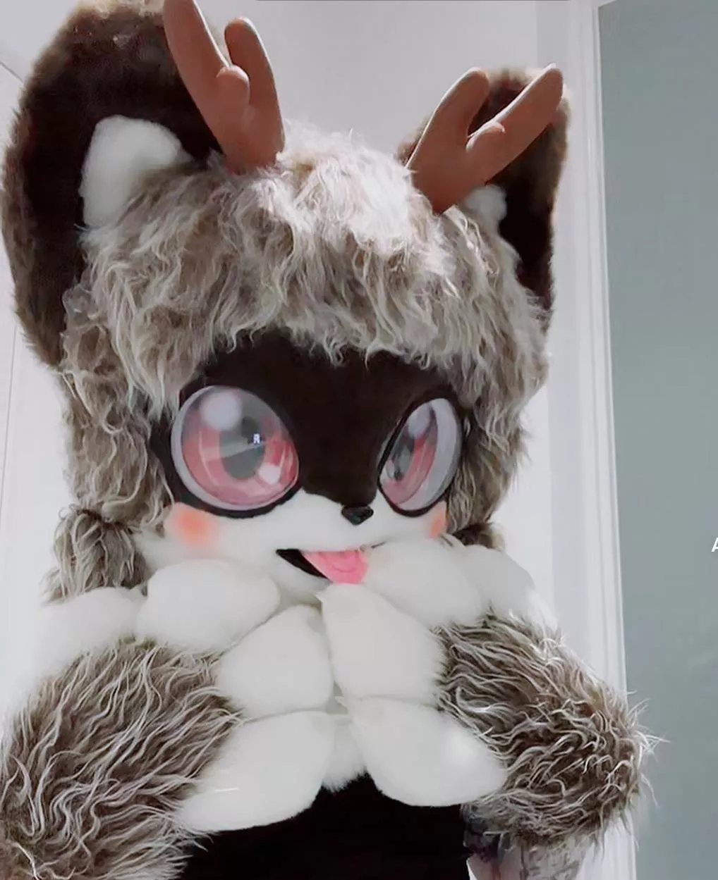 My first partial! Happy fursuit Friday :3