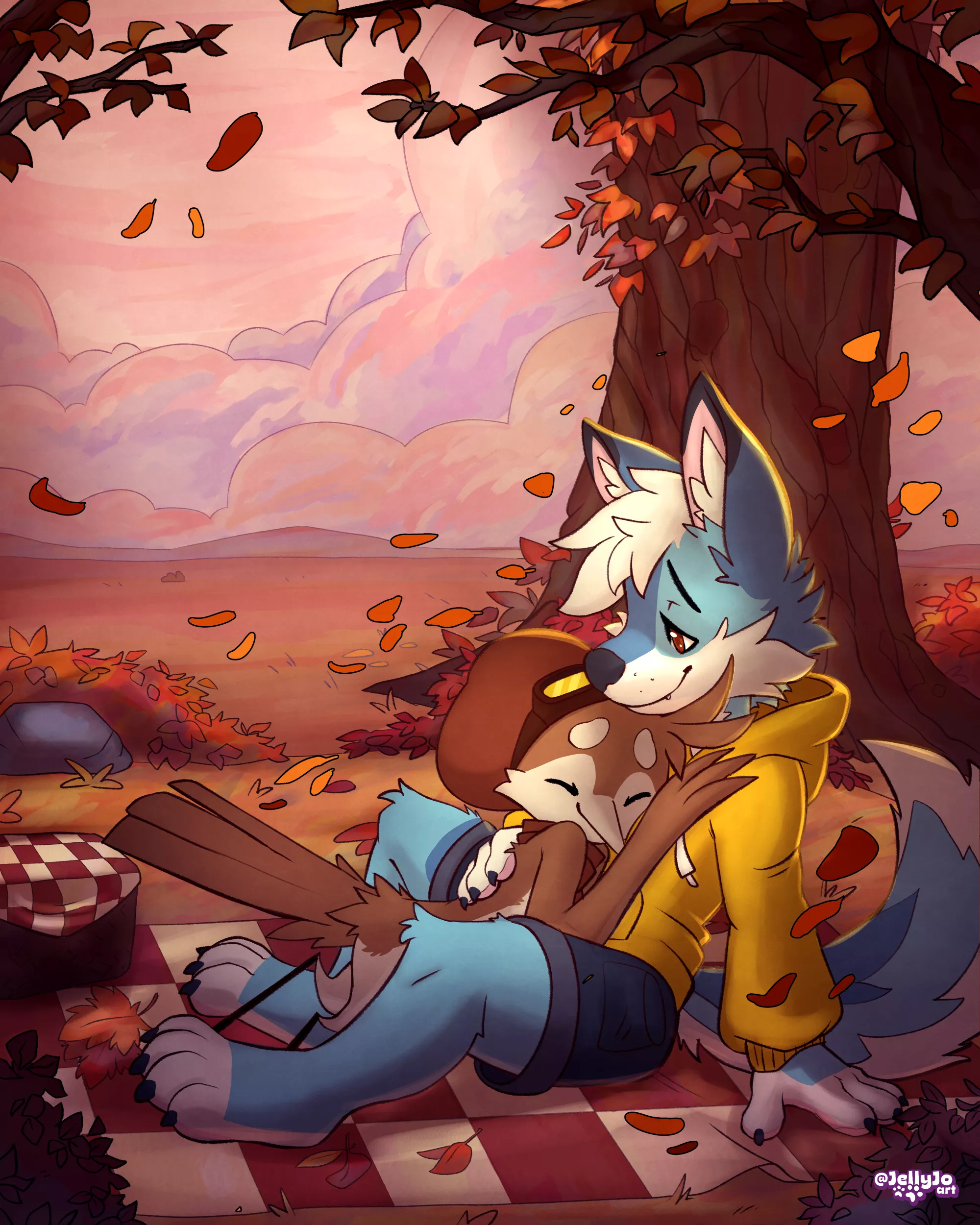 Picnic in autumn ðŸ‚ -art by me