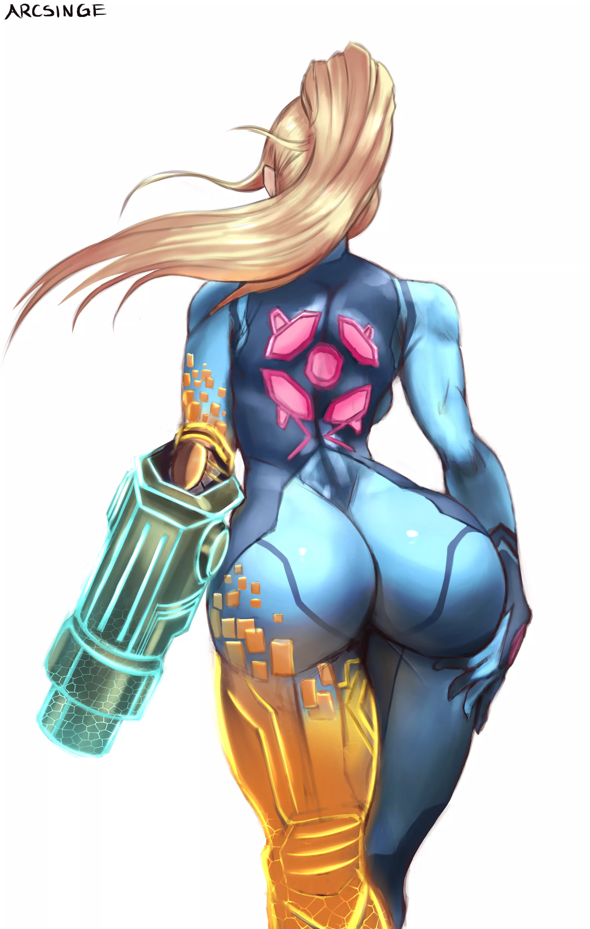 Samus Aran From Behind (Arcsinge) [Metroid]