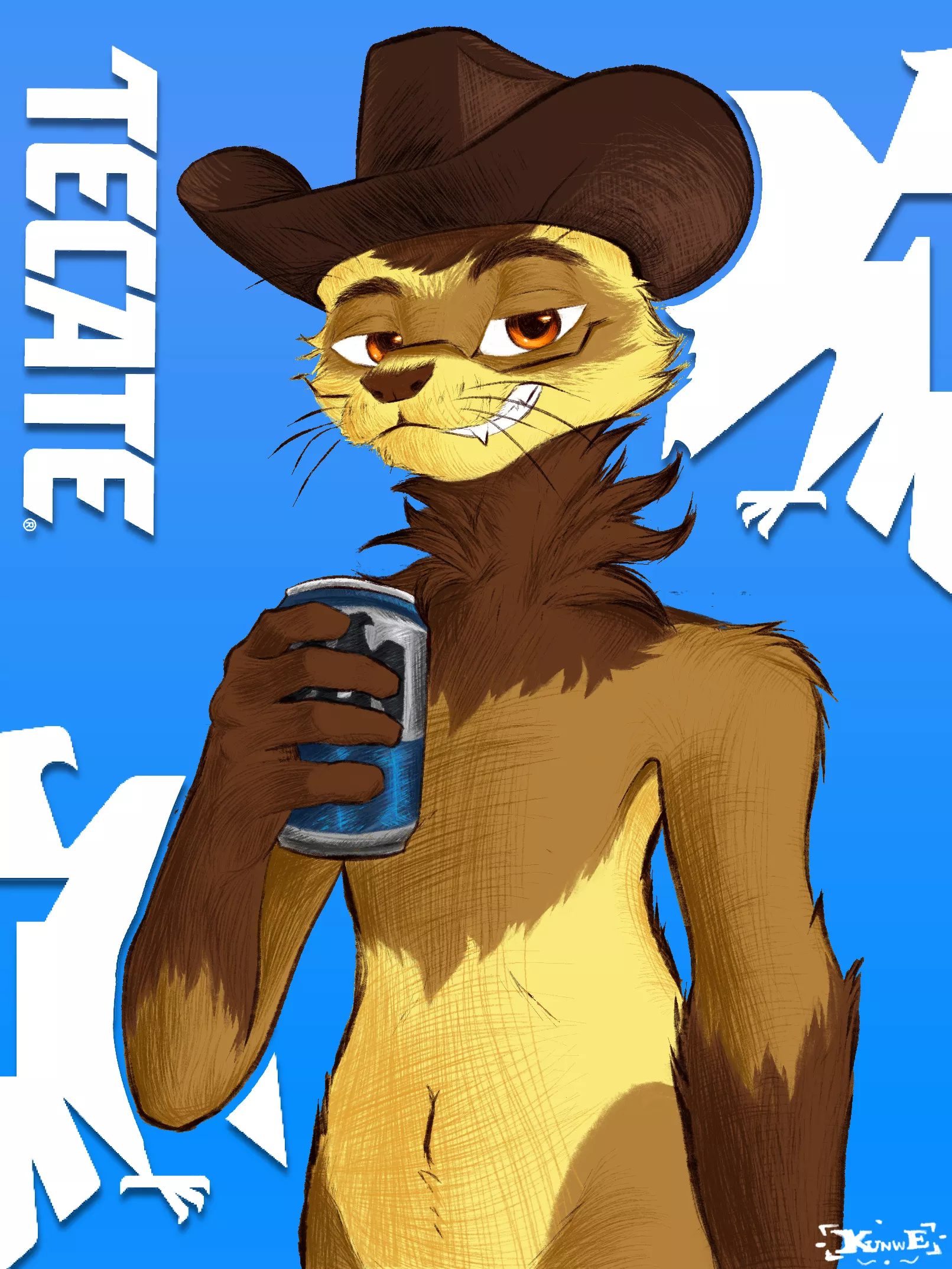 Tecate Ferret :v ( Art by me )