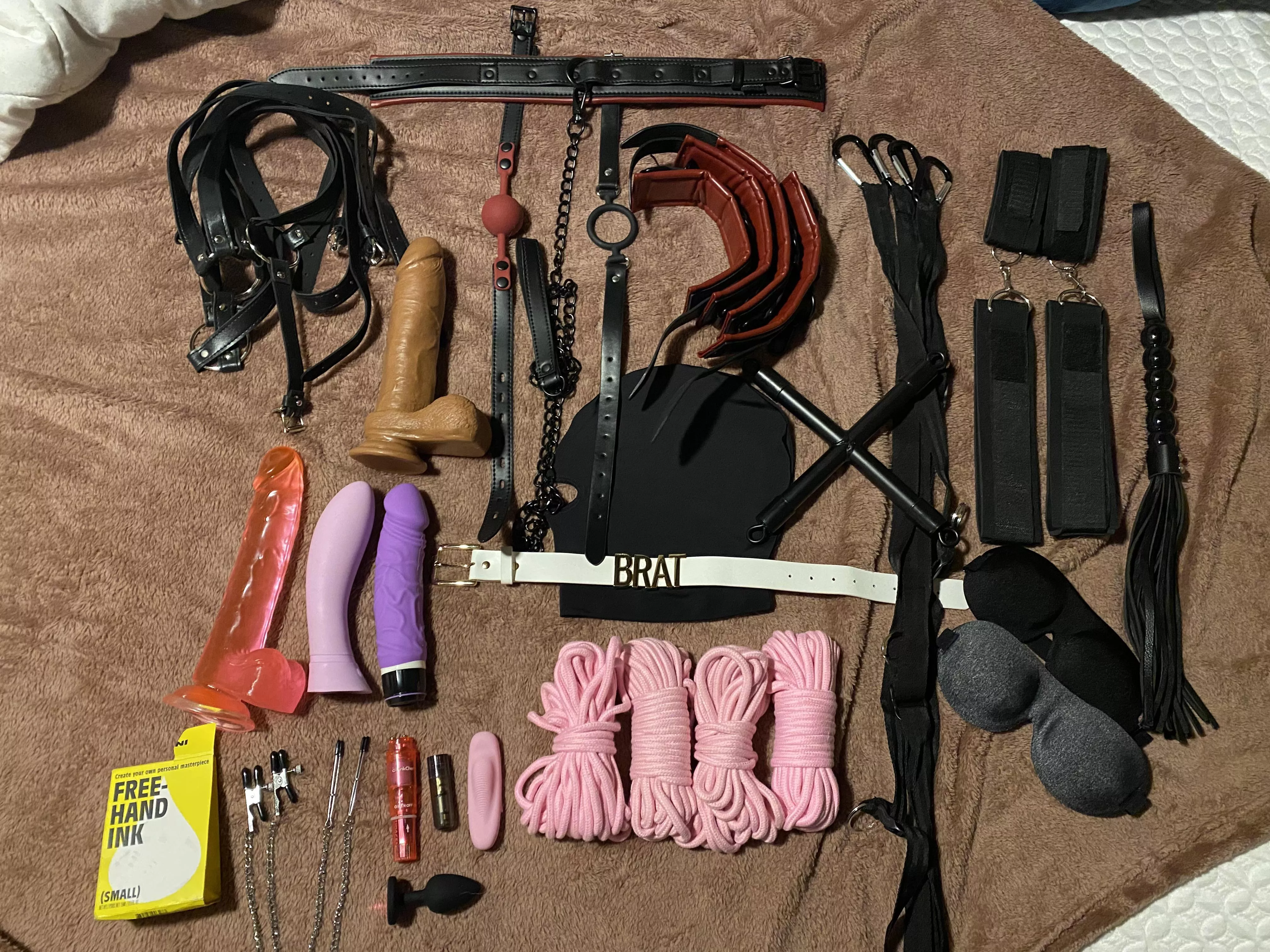 All of daddyâ€™s tools for his submissive slut ðŸ¥° what should he add?