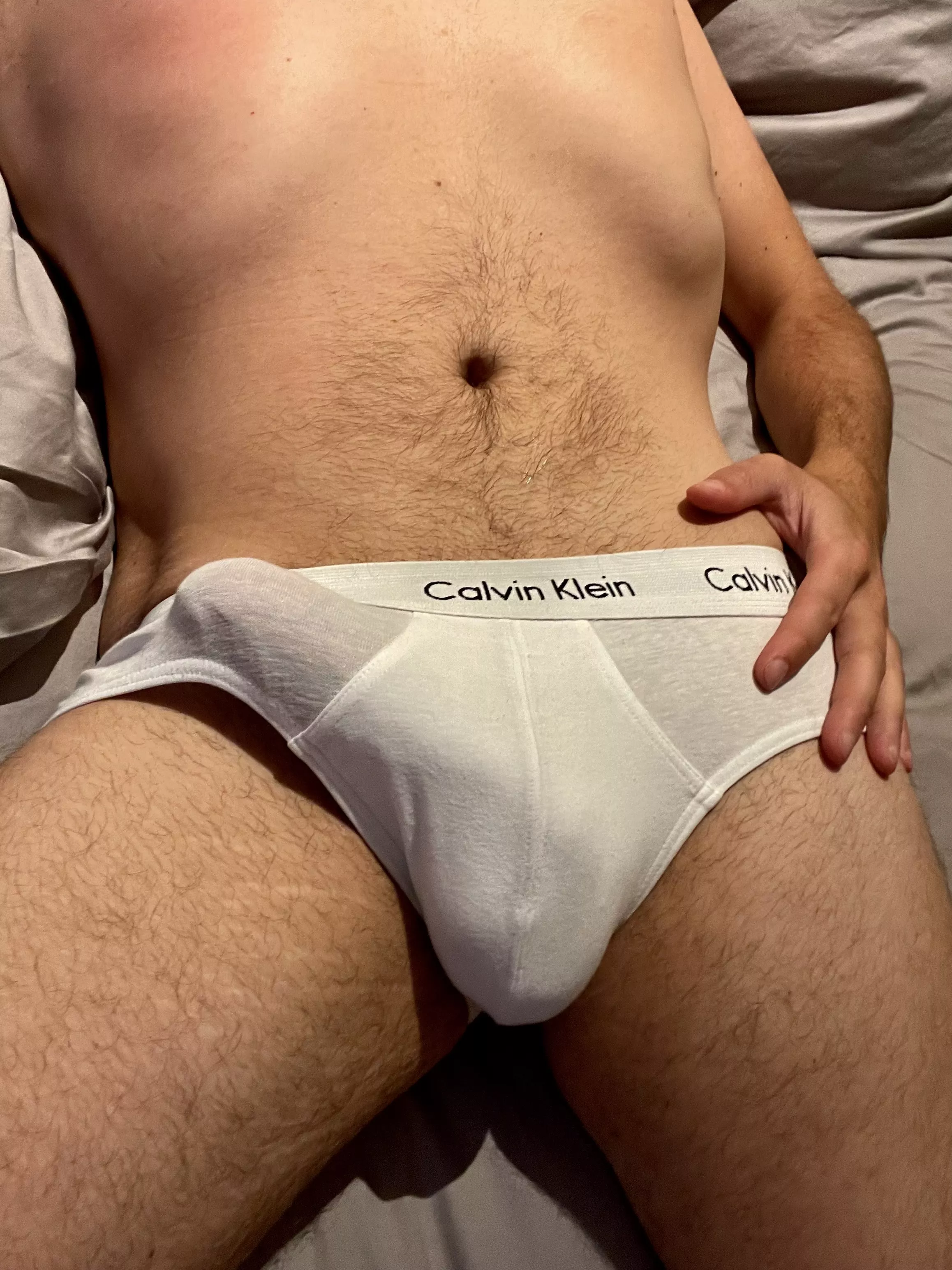 Any other fans of white briefs?