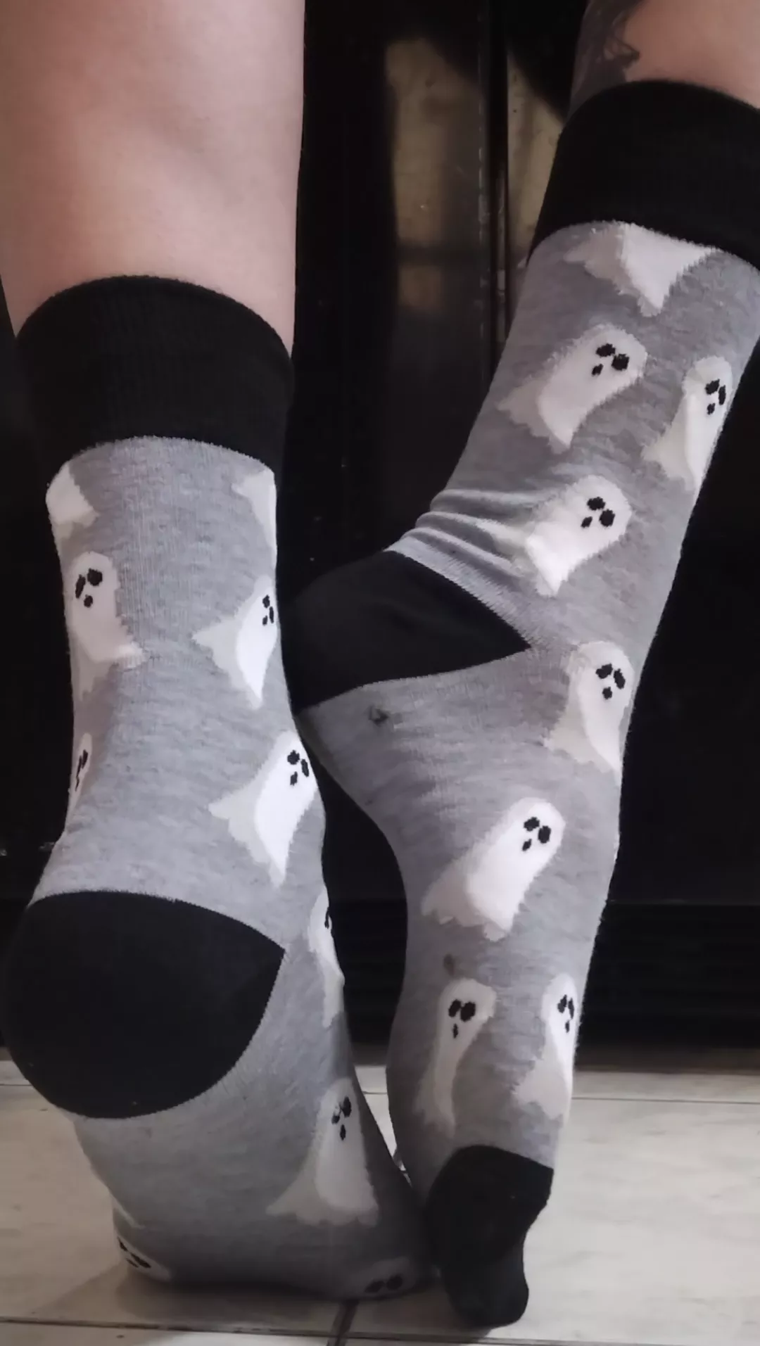 I'm loving these adorable spooky socks!