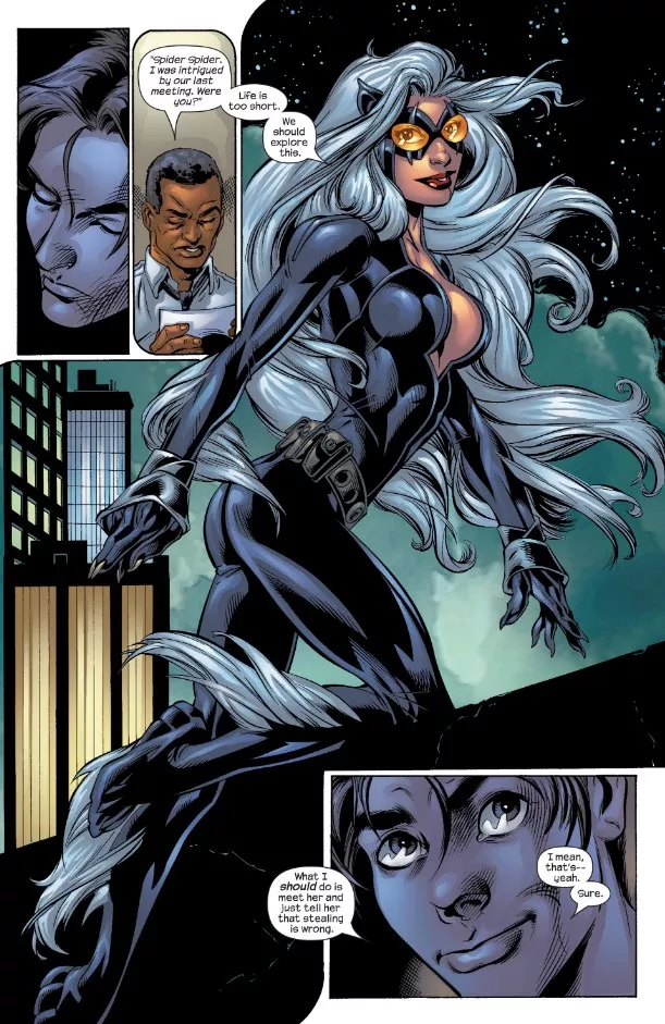 Meeting With Black Cat [Ultimate Spider-Man (2000) #51]