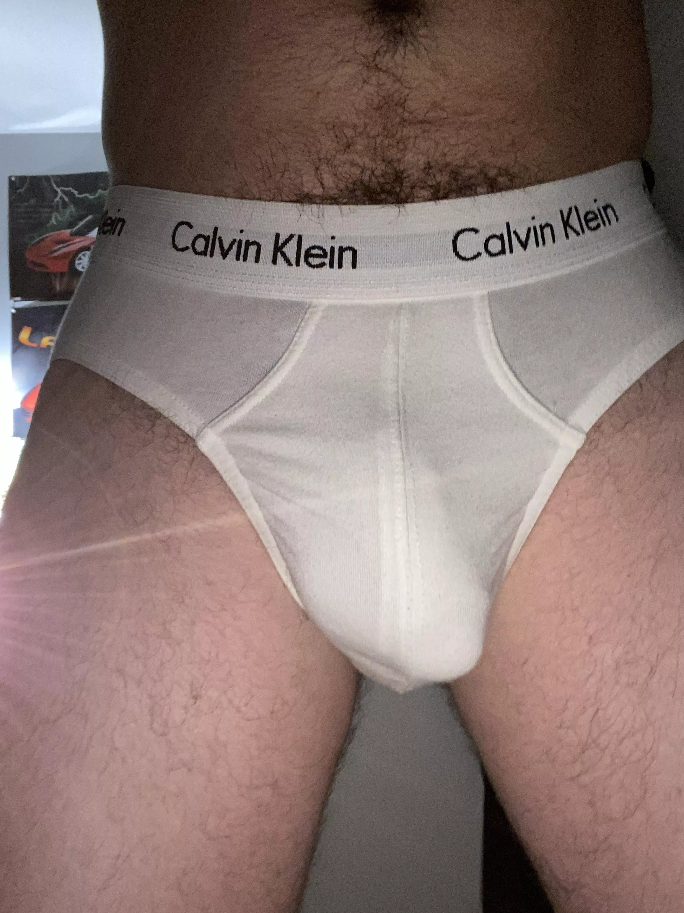 Wearing Calvin Klein Hip Briefs Today!