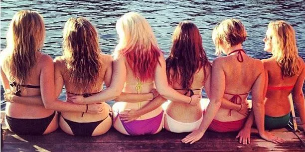 Beauties at a lake