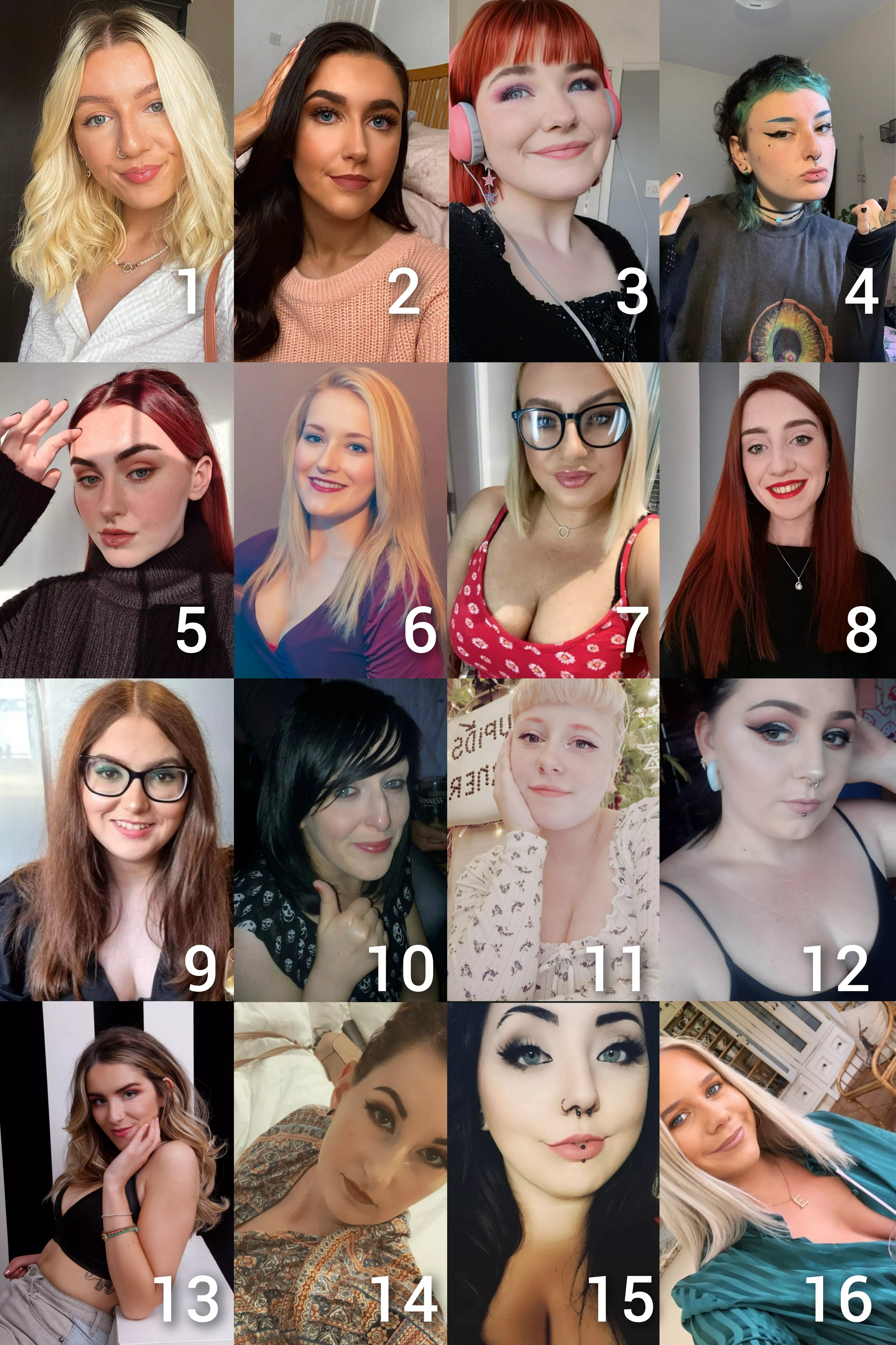 Choose your favourite slut