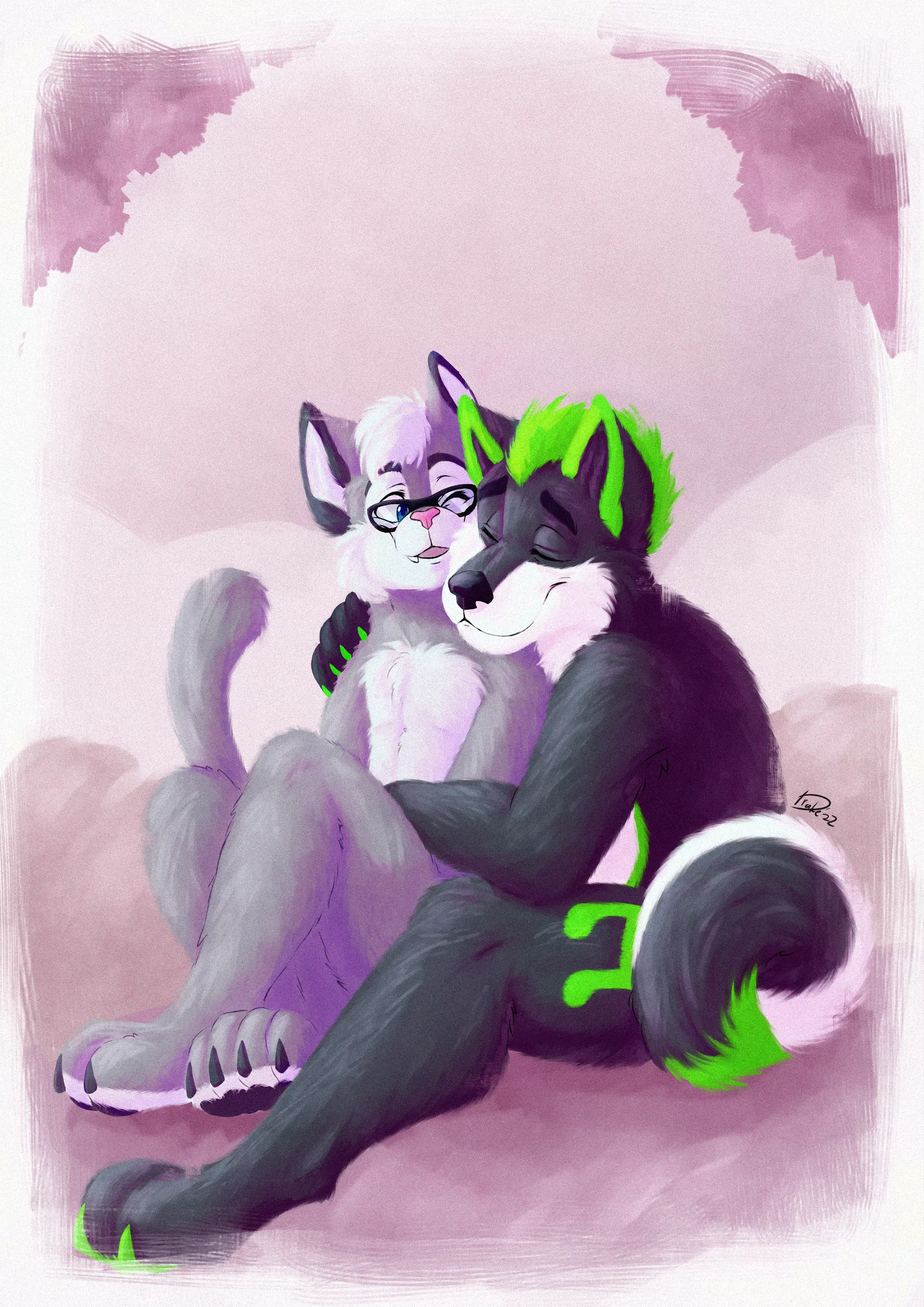 Me and my bf Jax :3 // Art by me