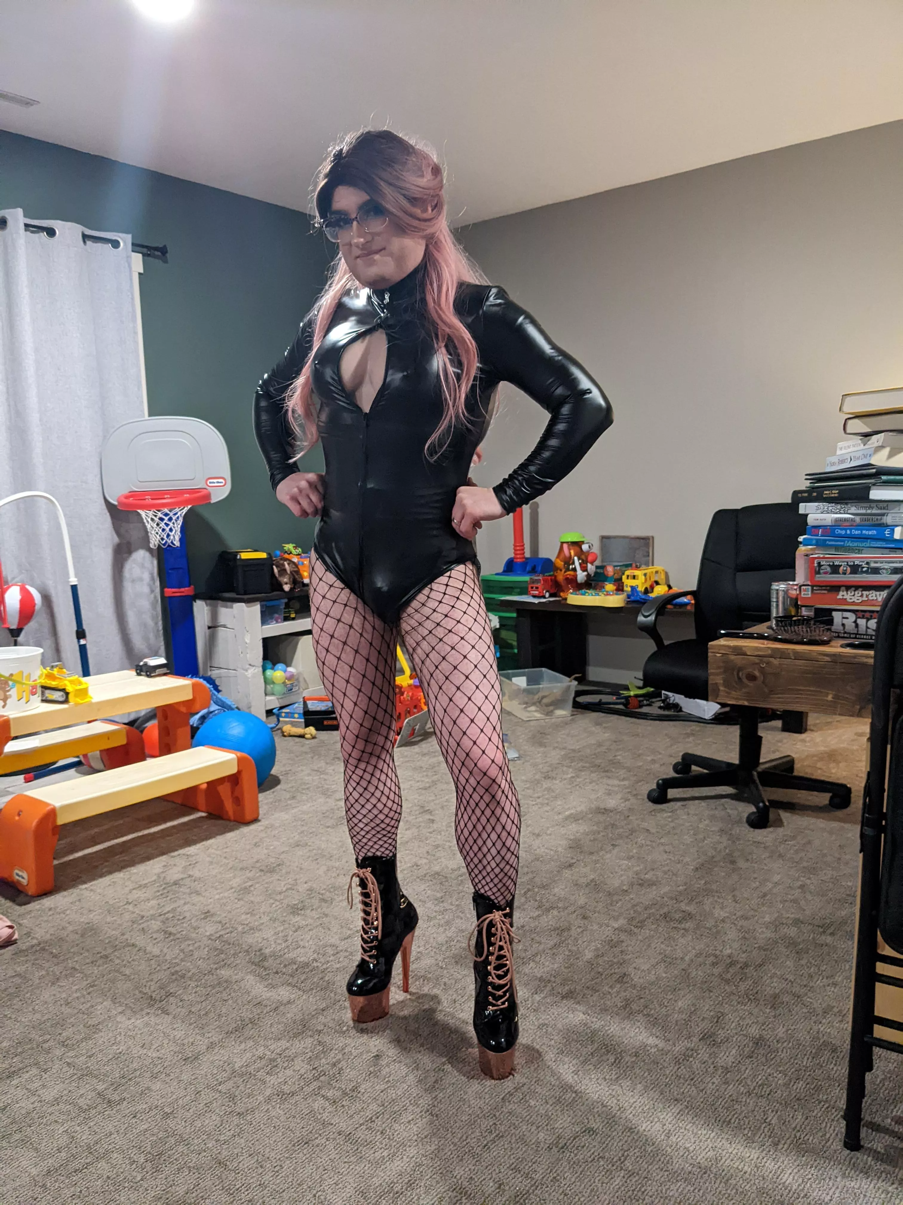 new PVC bodysuit