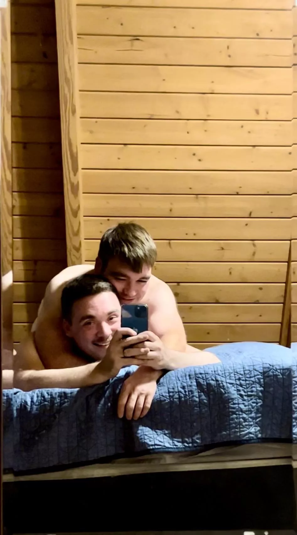 Post Nut Cuddling! We were busy last night!