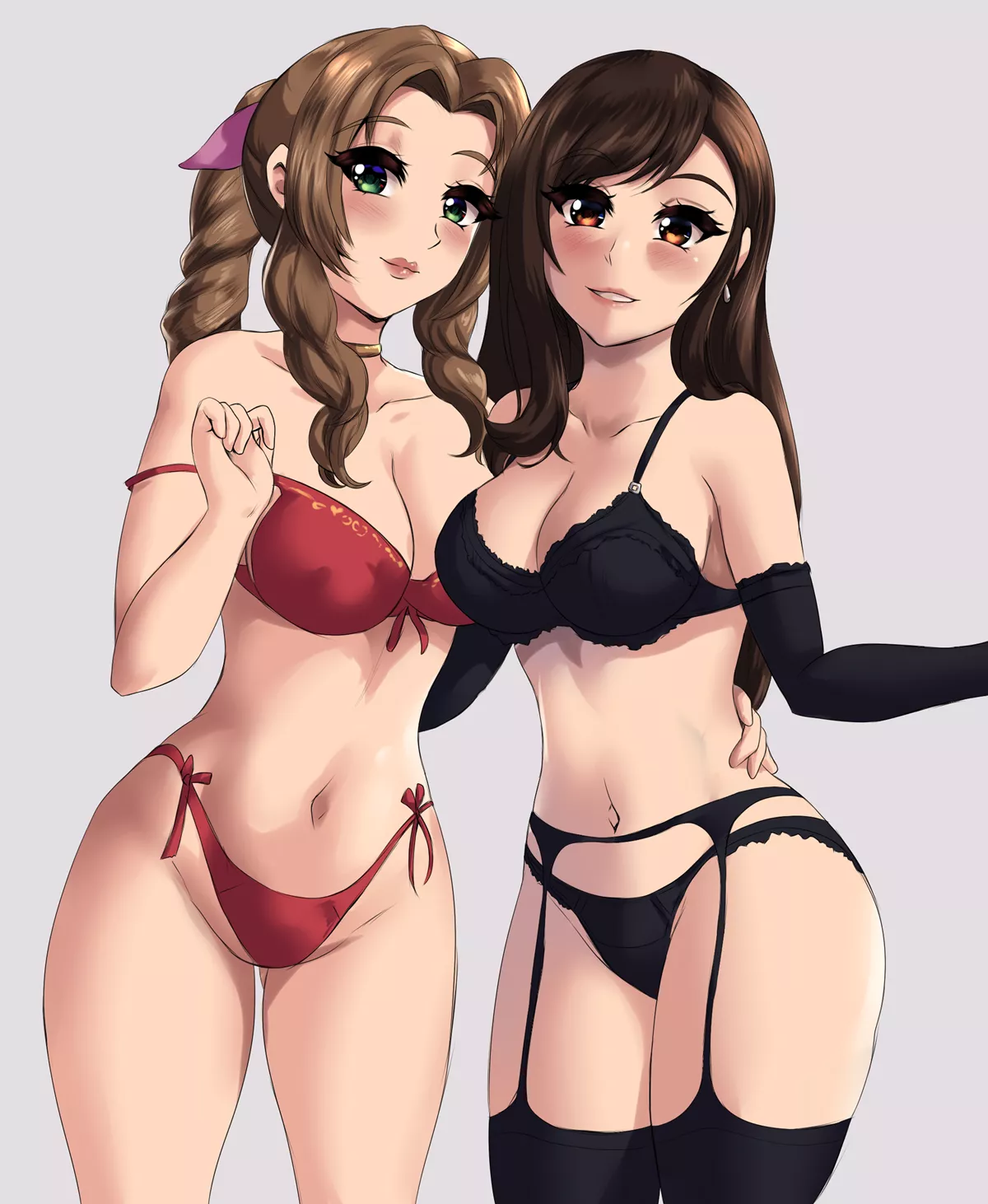 Aerith And Tifa Underwear Only (Leonart )