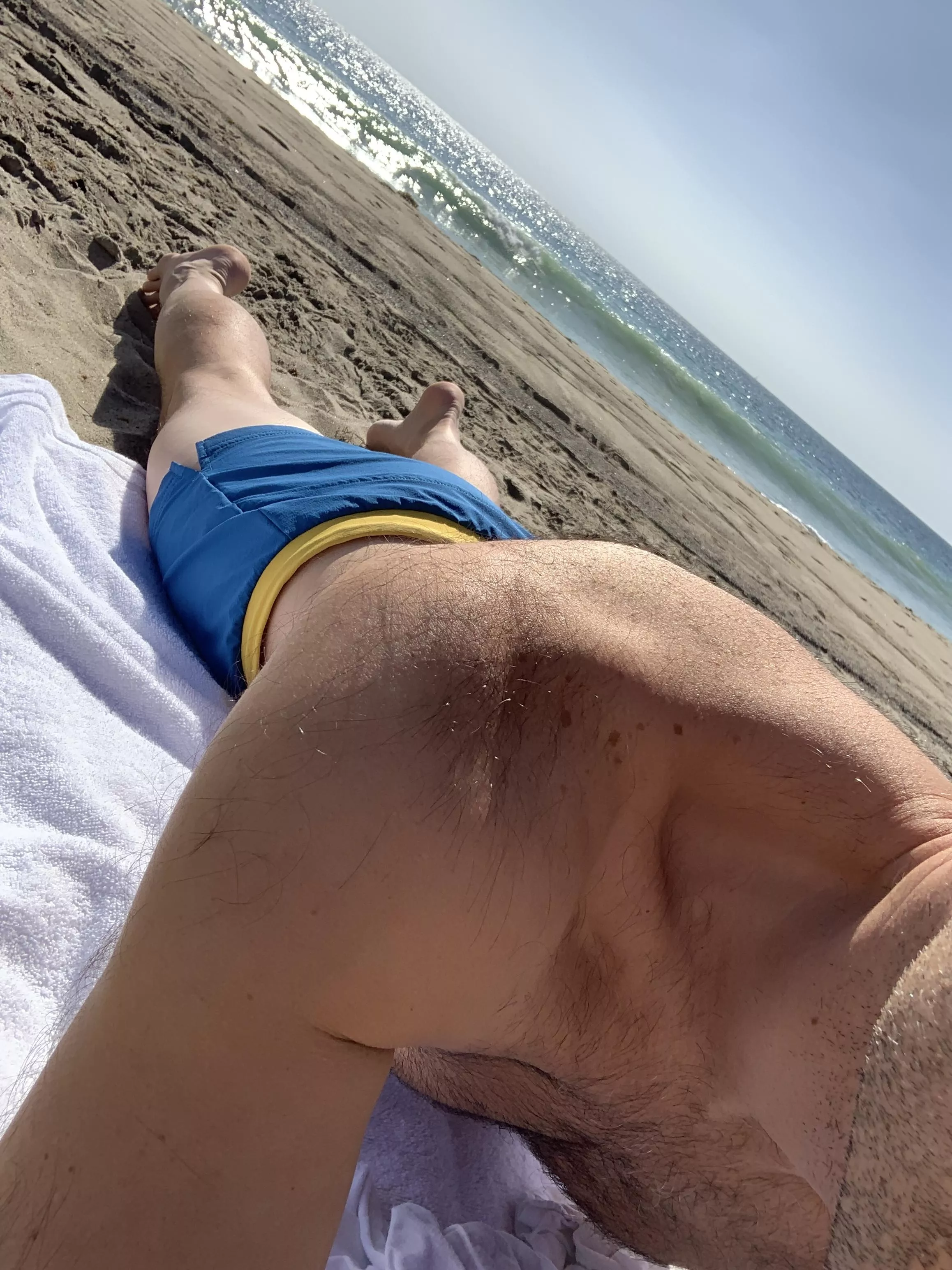 Daddy on the beach