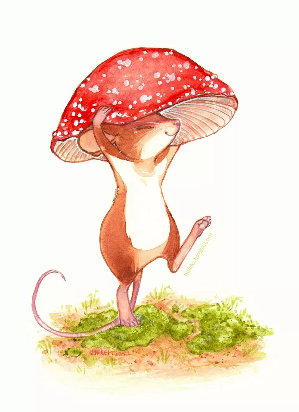 Fetching Field Mouse | Watercolour (OC)