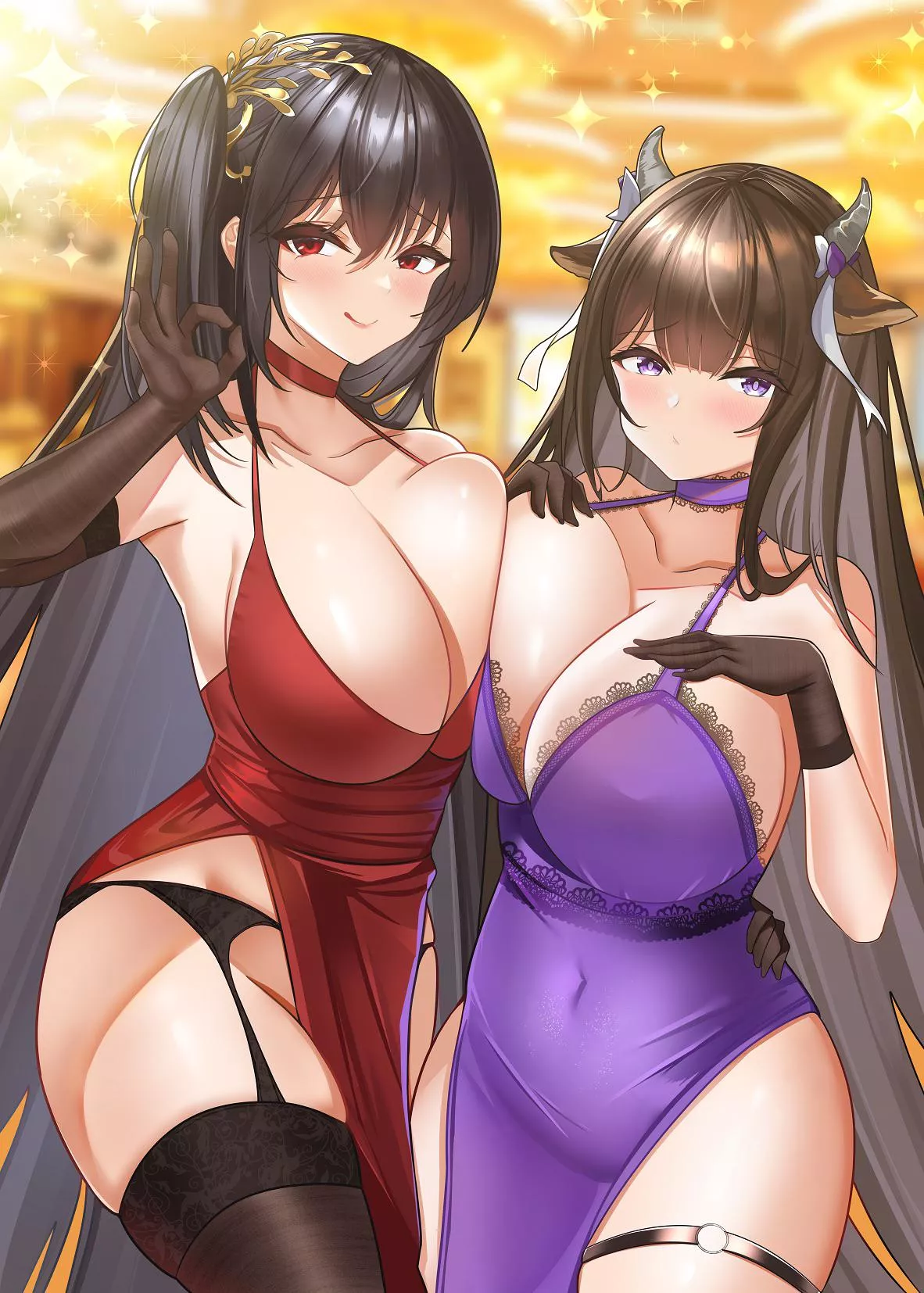 Lashing and Taihou (Azur Lane)