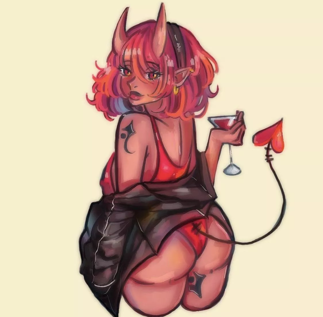 [OC](Adornoea) I’m Agnes. I’d love you have a drink with you 😘🩸❤️