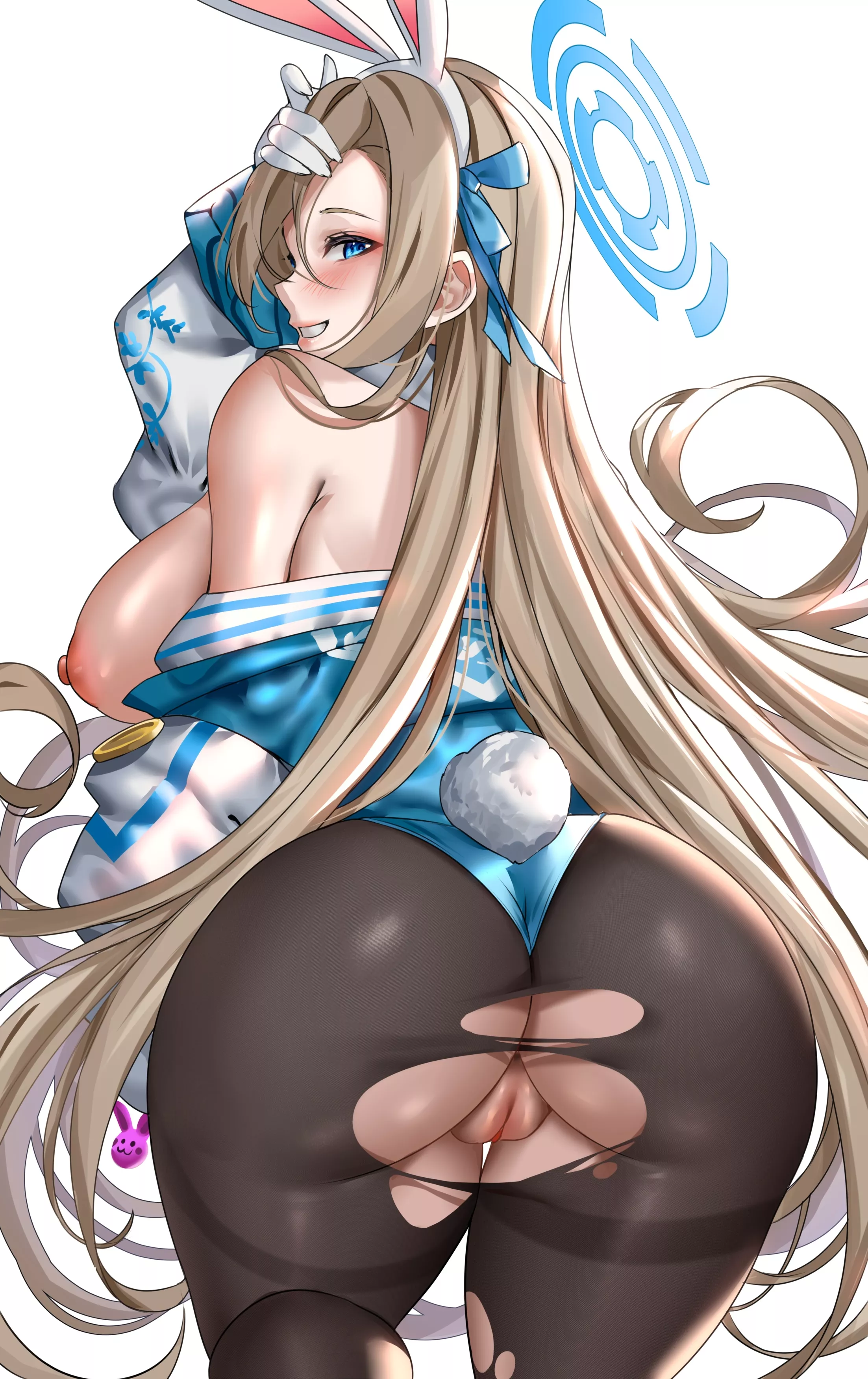 Ripped Asuna's pantyhose