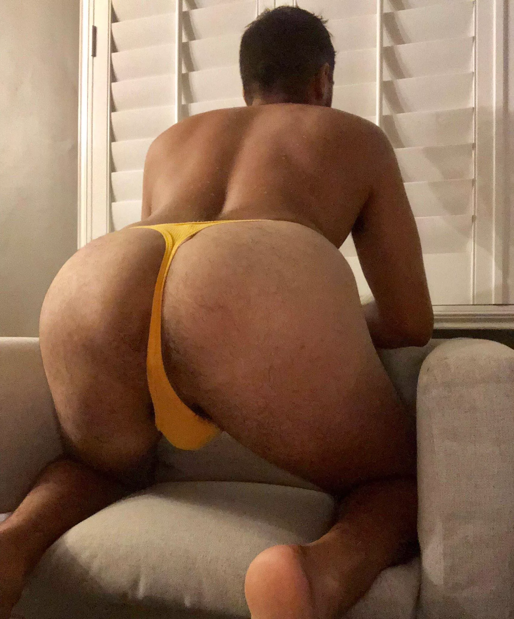 Yellow thong