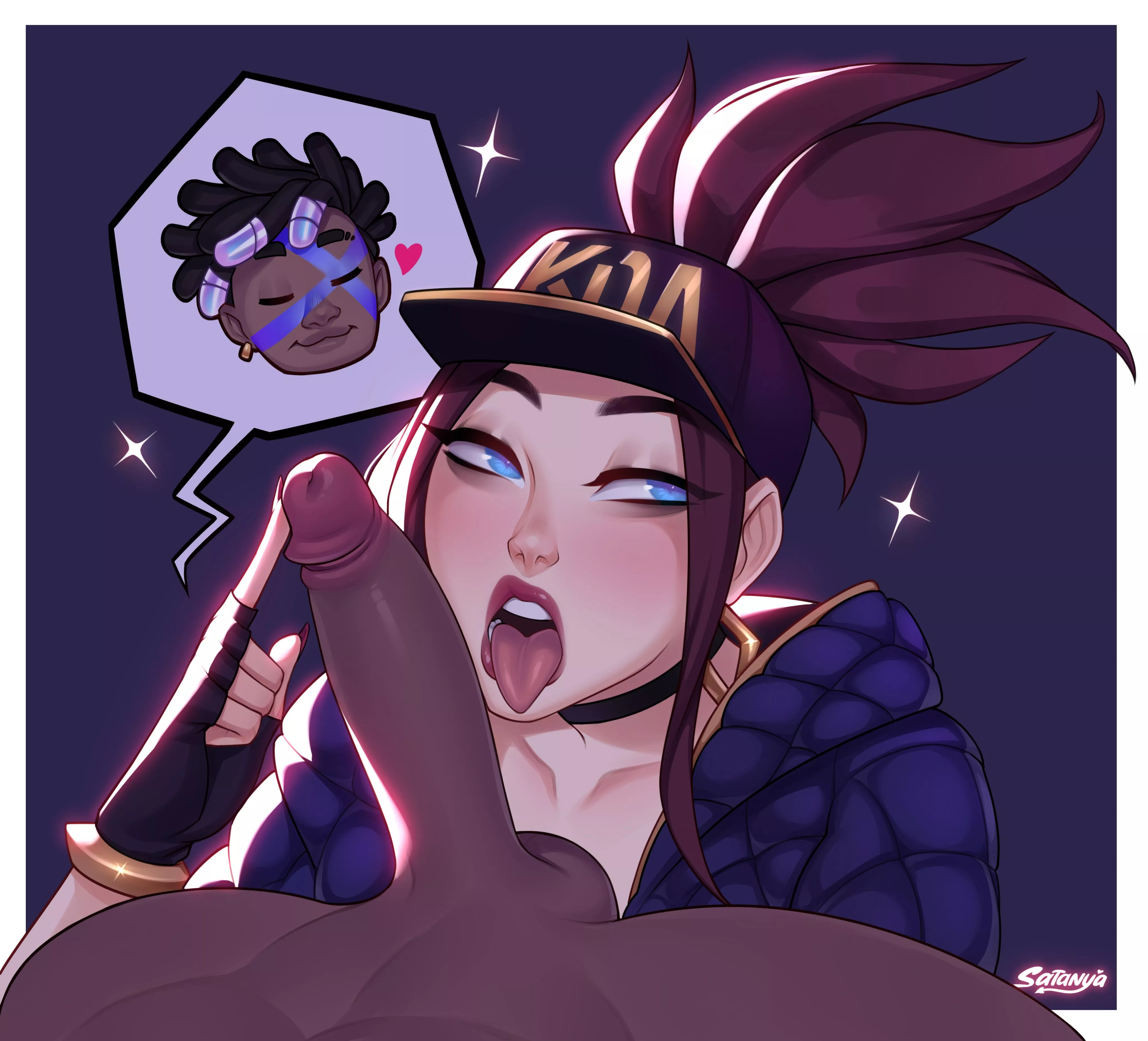 Akali giving Ekko some head~ (satanya)