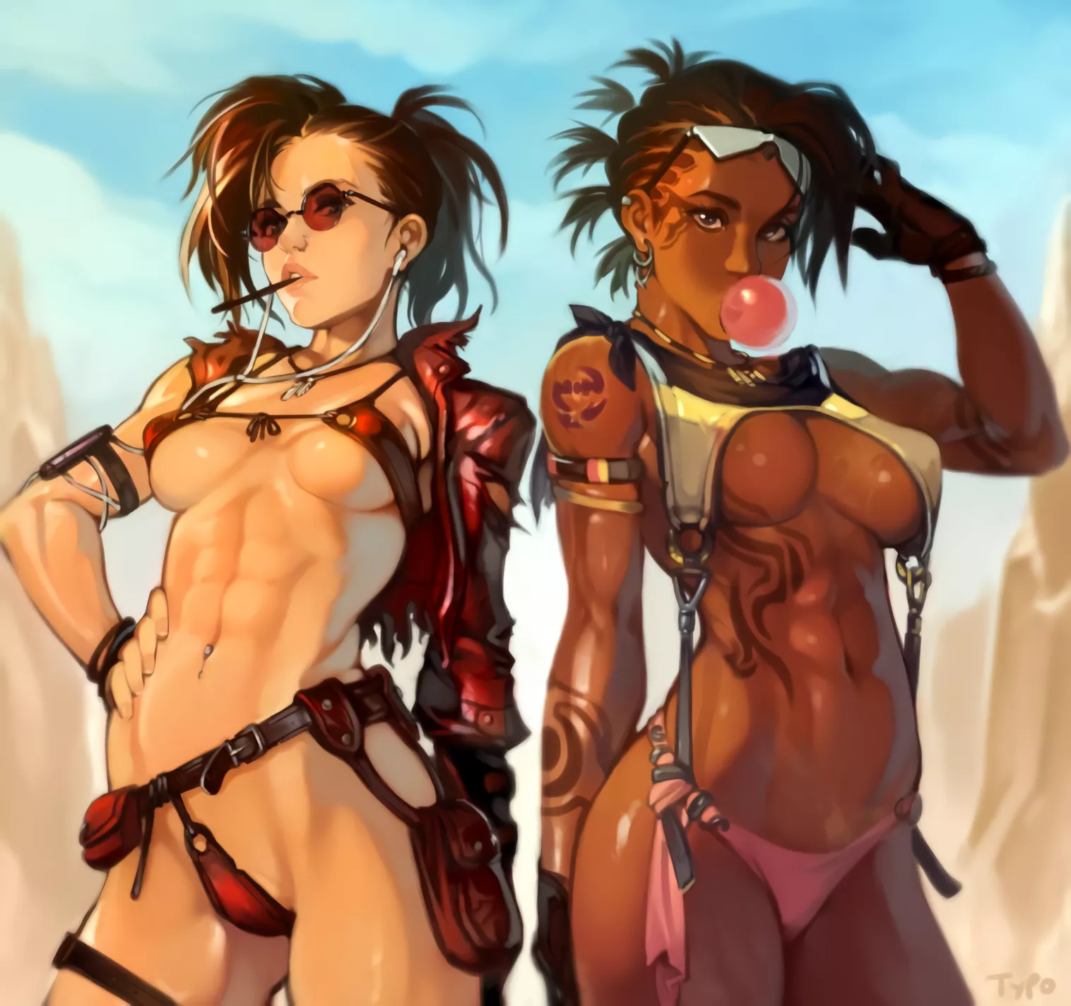 Claire Redfield & Sheva Alomar (OptionalTypo) [Resident Evil]