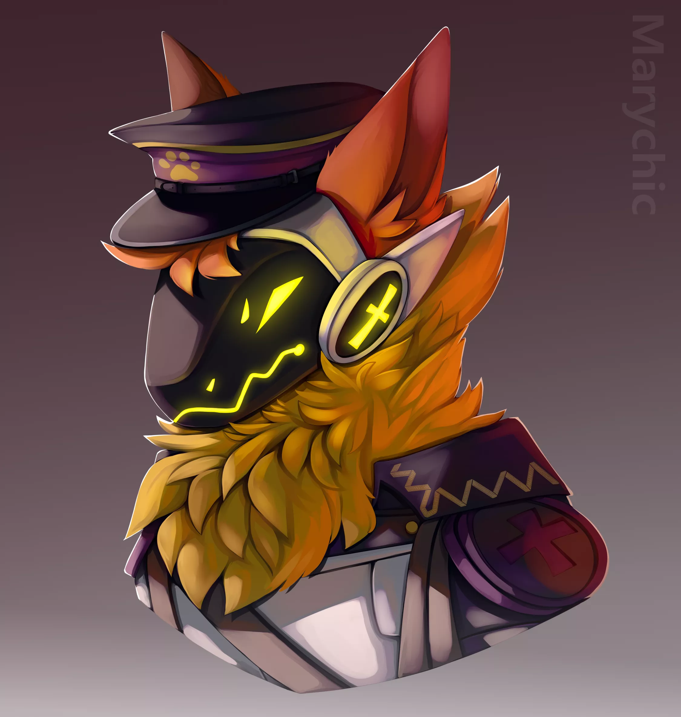 New commission done of another Protogen in discord :D I hope you guys like it x3 (Art made by Marychic3908)