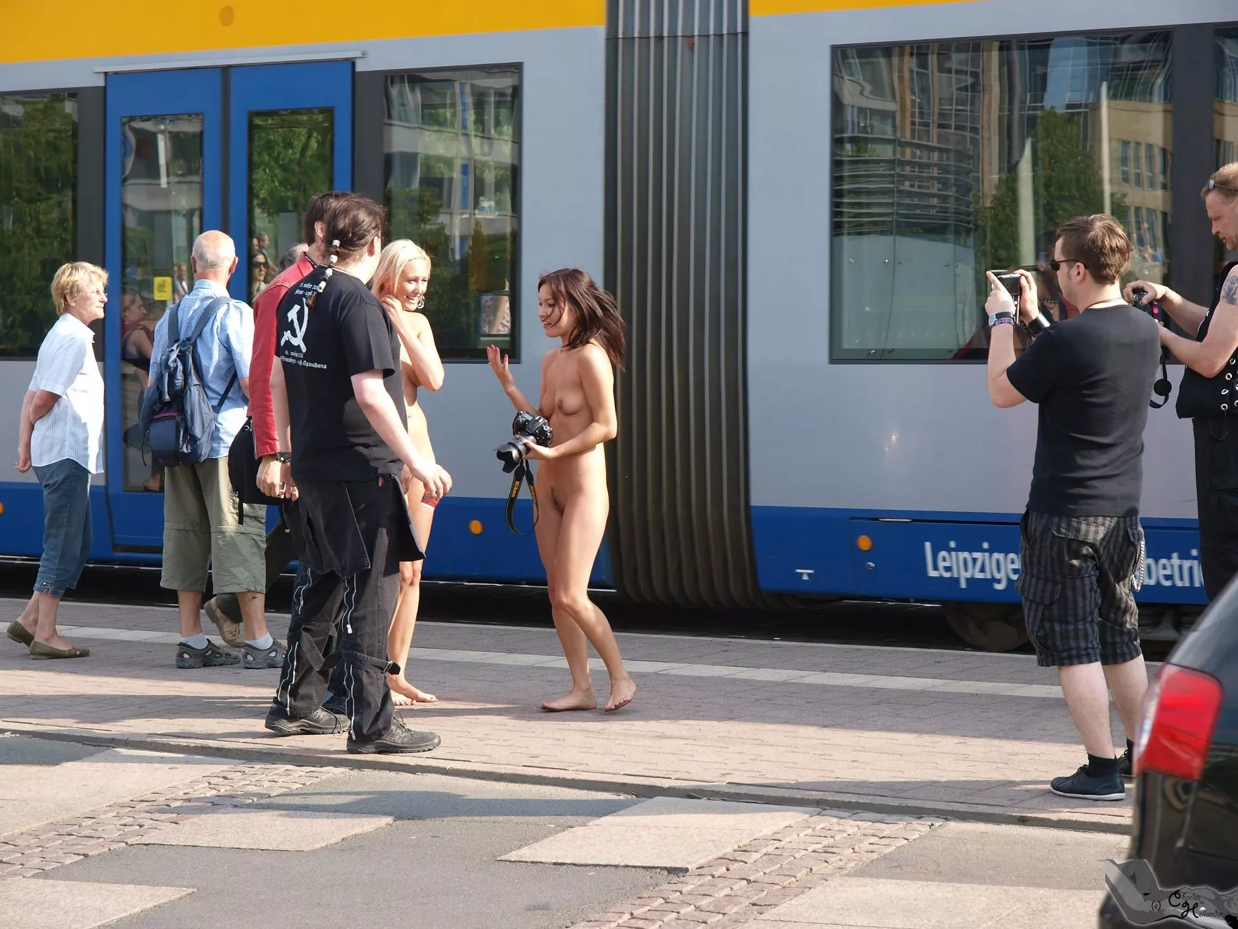 Nude photographer Agnes and a her blondie in Leipzig (Germany).