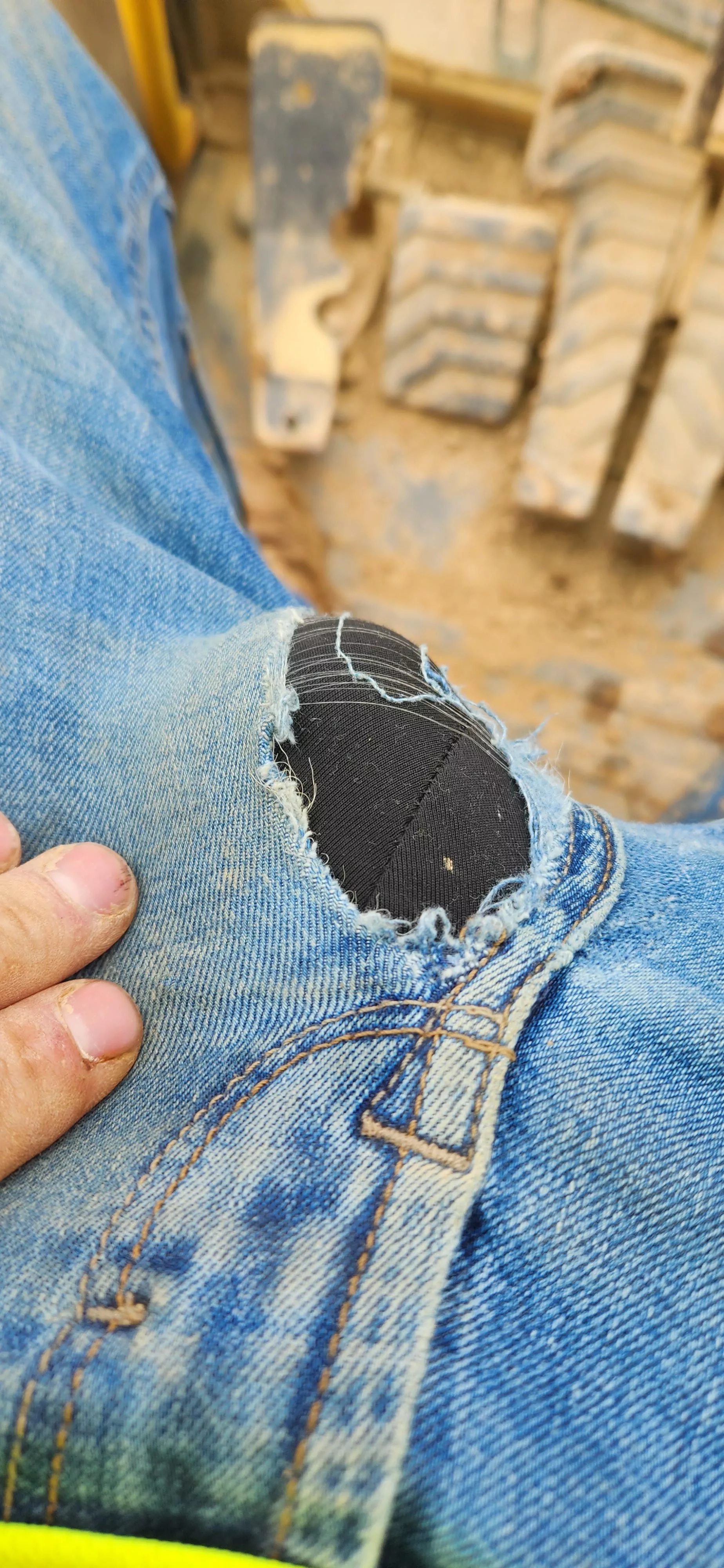 well ripped my jeans who has some ideas