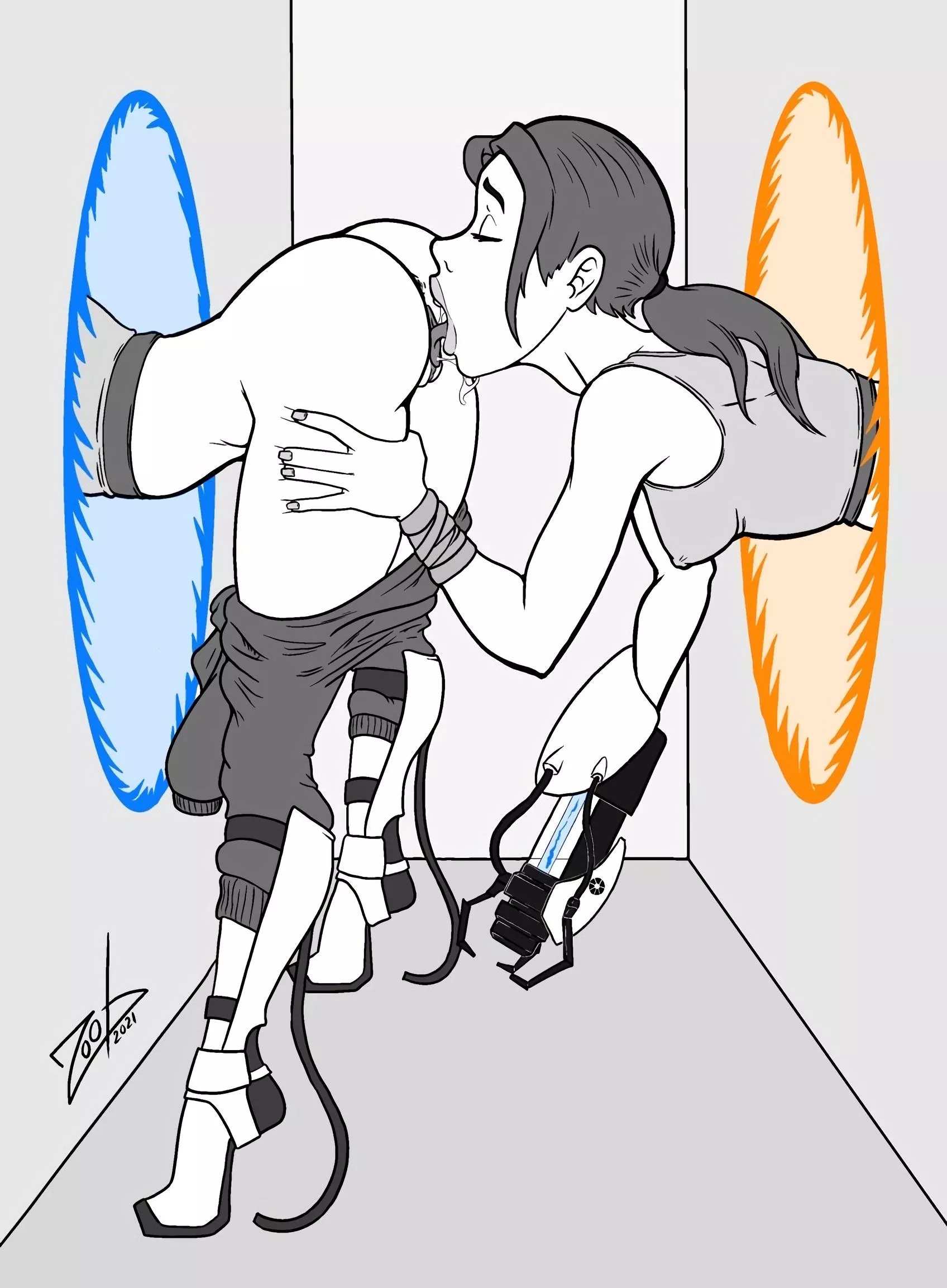 Chell having a taste (ZOObastik) [Portal]