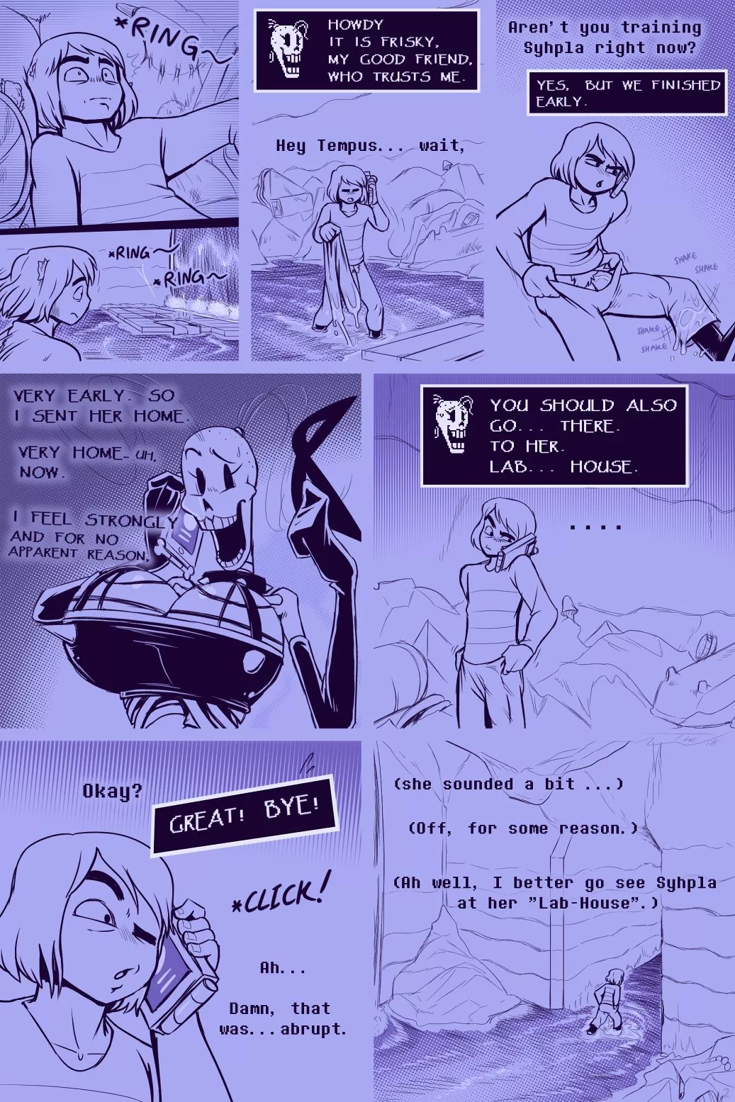 [Frisk, Papyrus] Under(her)tail Part 8 Page 2