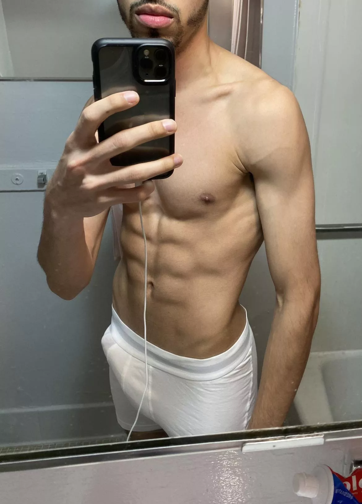 Gotta love fresh white briefs