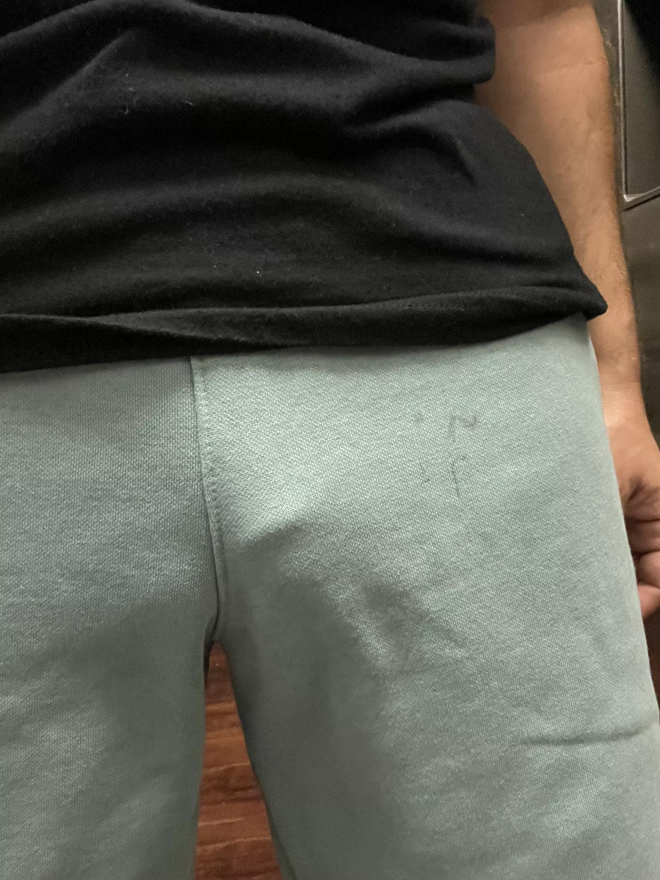 I have to be careful when wearing sweatpants