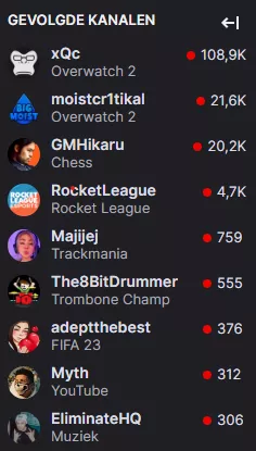 Myth always shows up under my followed channels. I don't follow him, how do I get rid of this?