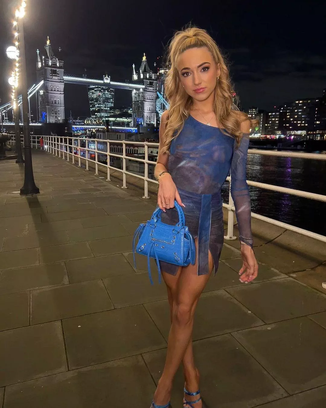 Night out in blue