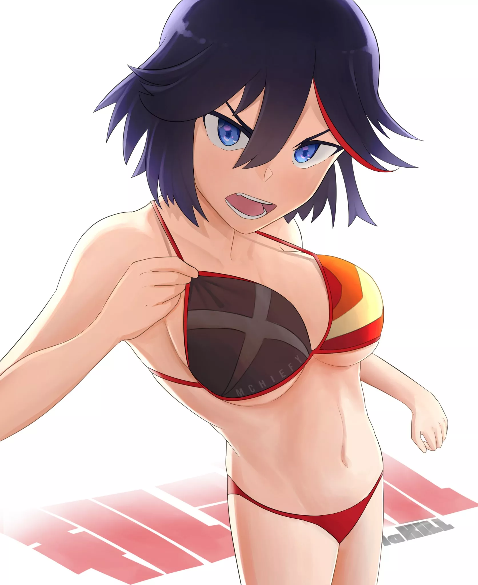 Ryuko in her Kamui bikini (By MChiefy) [kill la kill]