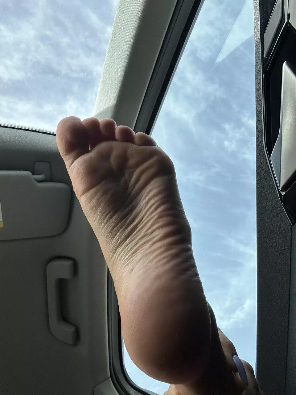 Stop the car so you can eat my soles