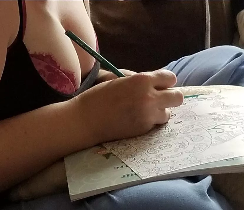 Anyone want to colour with my wife!?