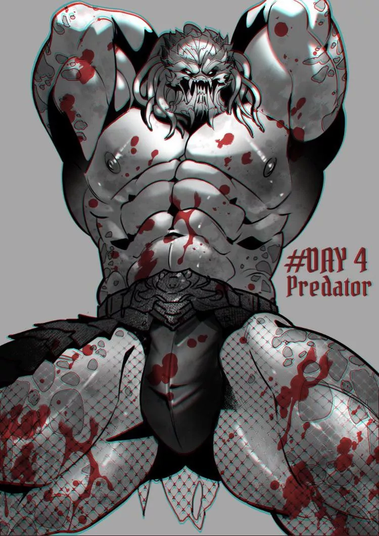 Art by minus_ mius. So who else thinks Predator is sexy?