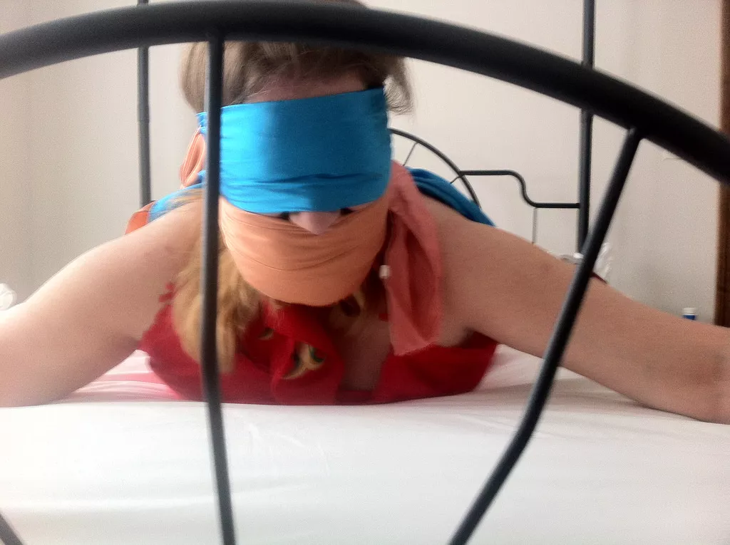 bound, blindfolded and gagged