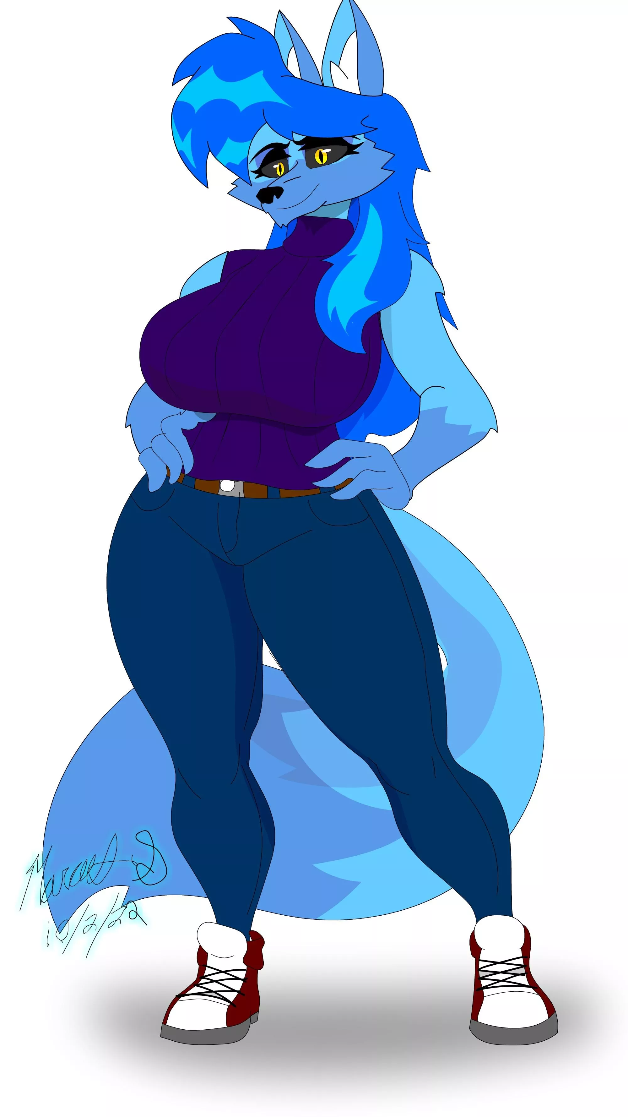 Erica the Wolf OC (Art by Me)