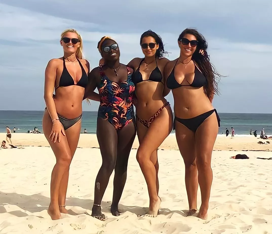 Four beach babes