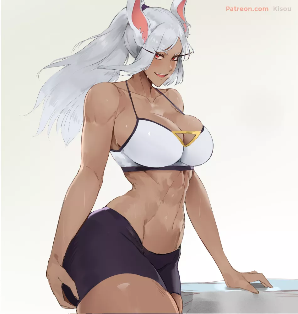 Miruko ready for her workout (By Kisou) [My Hero Academia]