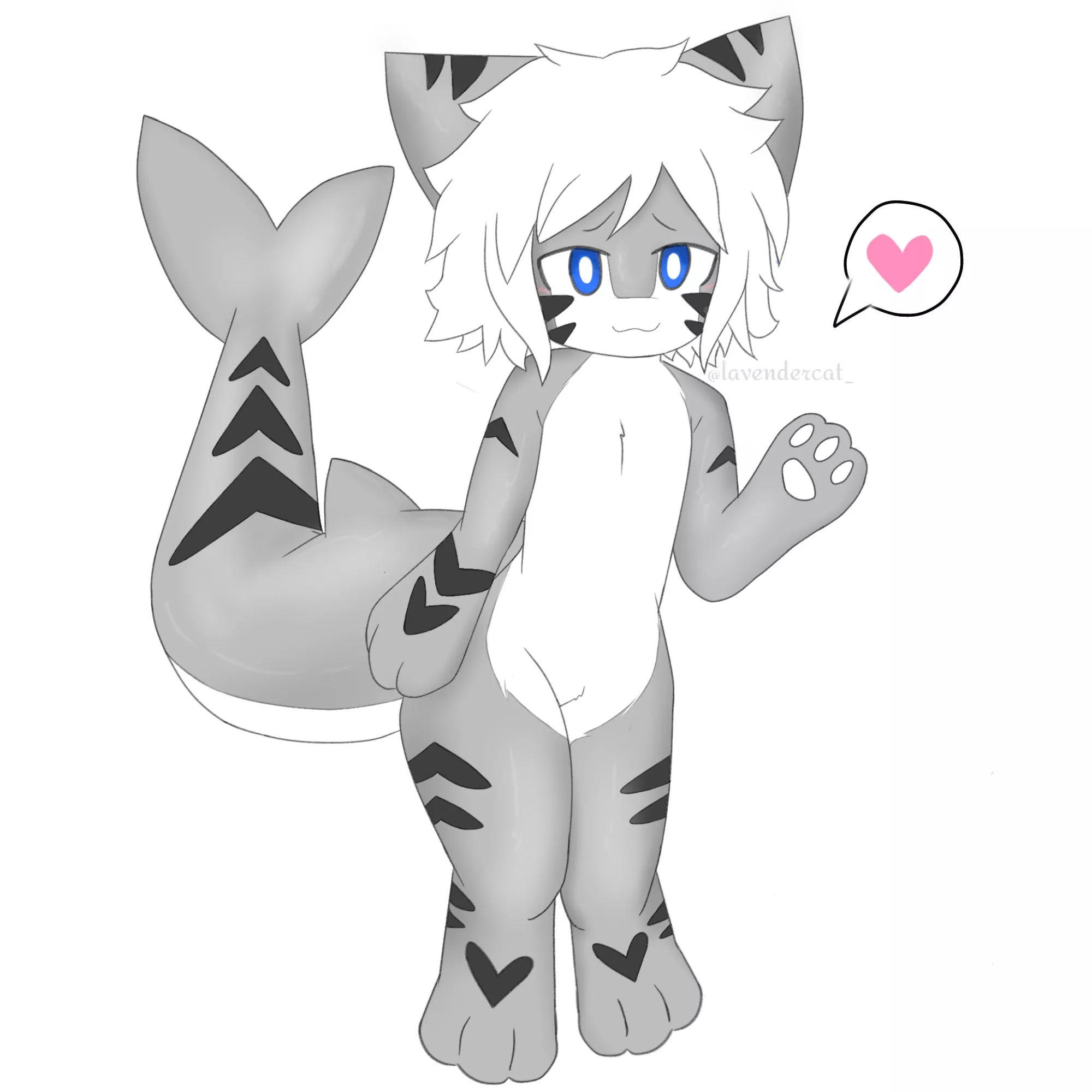 tigershark ðŸ–¤, art by @lavendercat_ (twitter)