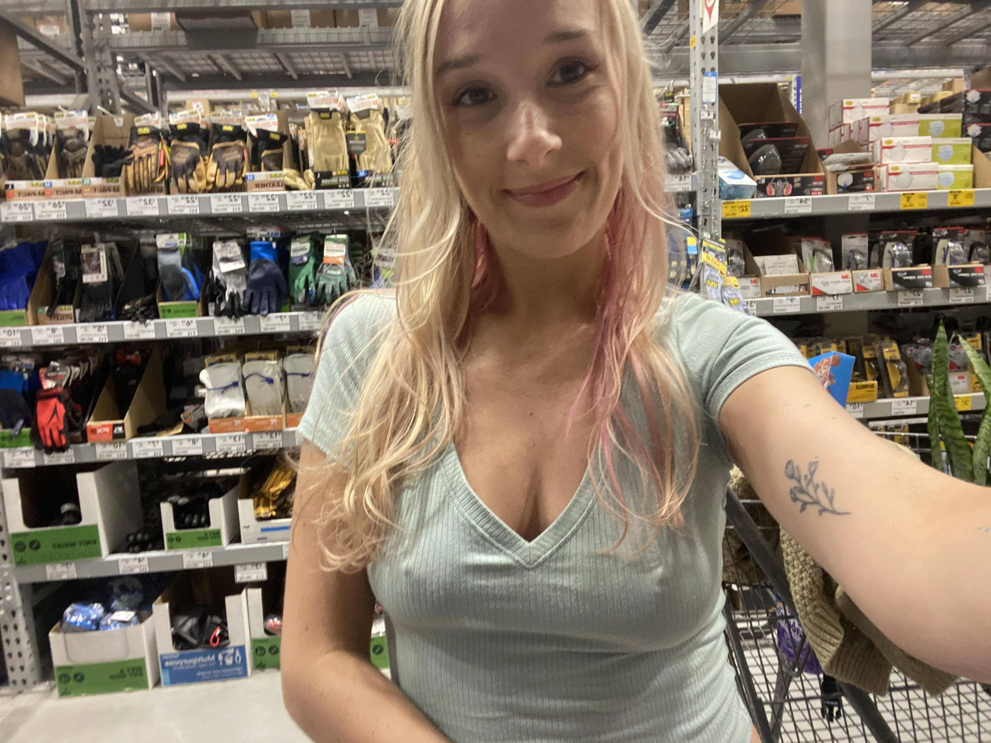 Went braless to Lowes today!