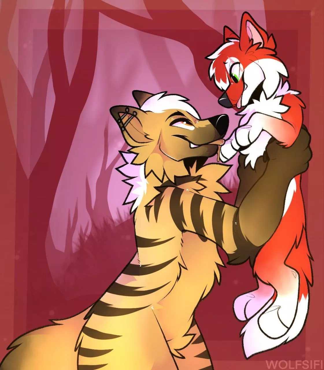 Ych of me and my boyfriend by @wolfsifi on twitter