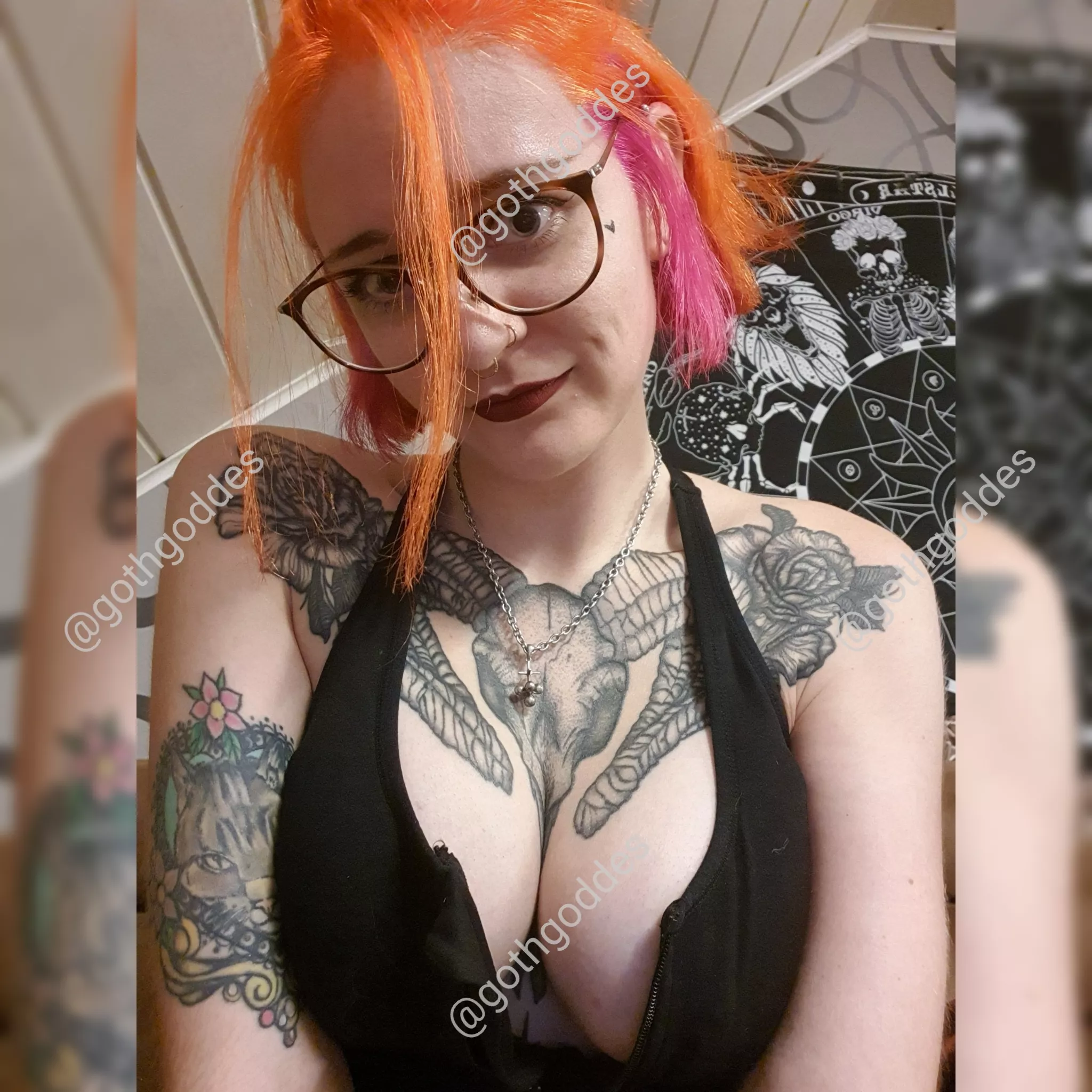 did you say bigtiddie gothgf ? 🖤🧡